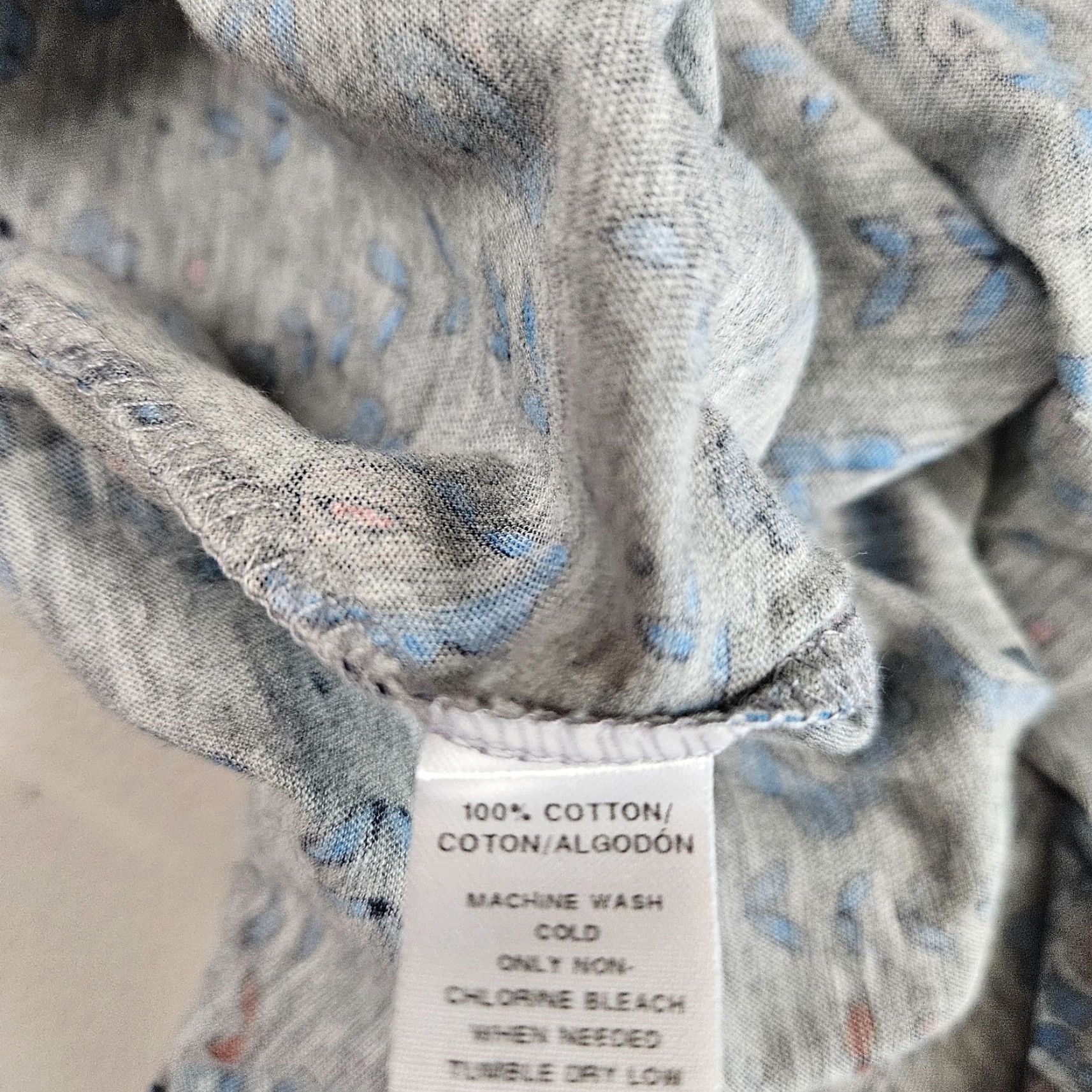 Loft VINTAGE LOFT Ann Taylor Womens Soft Tee XS Gray Short Sleeve Shirt Size 26" / US 2 / IT 38 - 5 Thumbnail