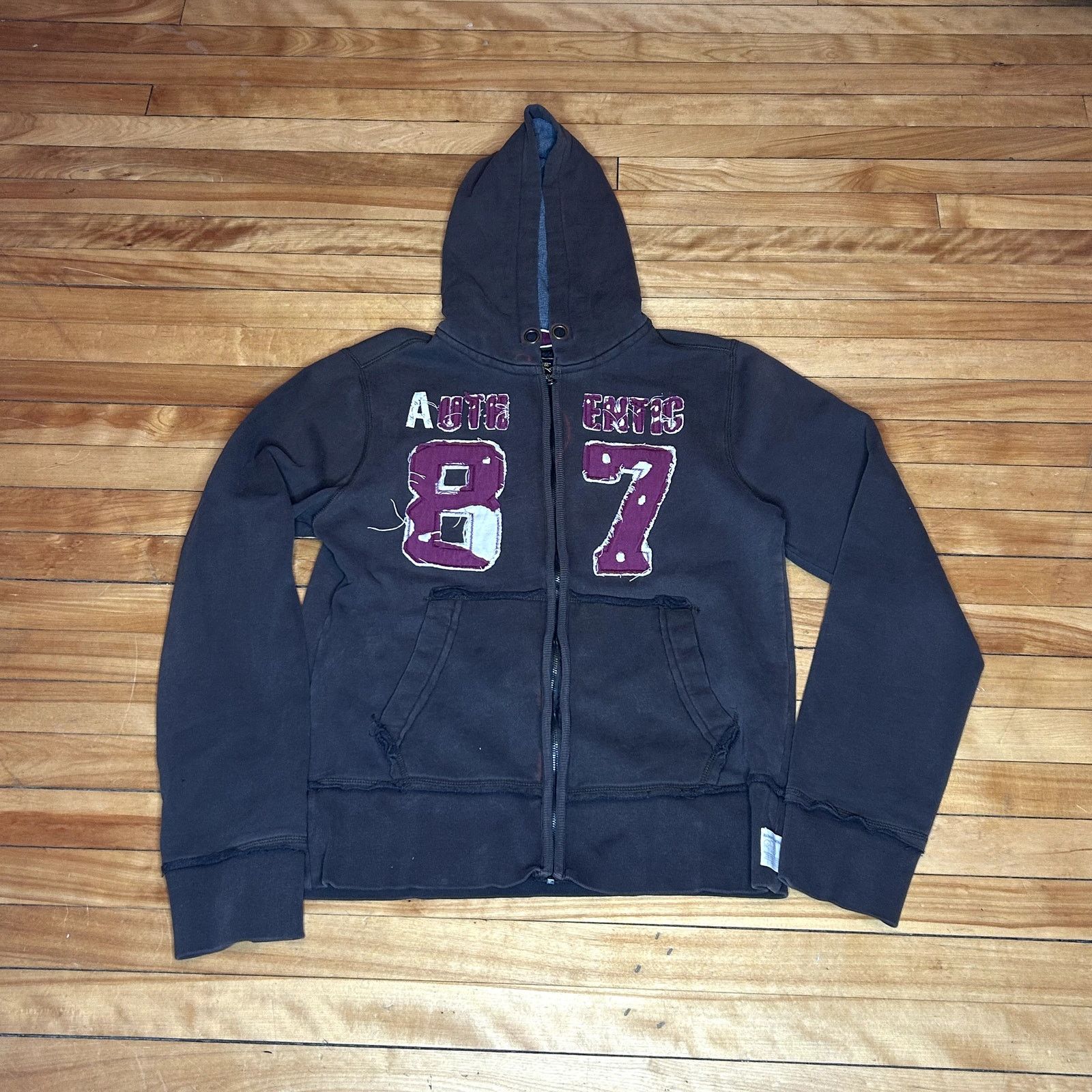 Vintage Modern Kingdom Zip-Up Brown Hoodie Large Size US L / EU 52-54 / 3 - 2 Thumbnail