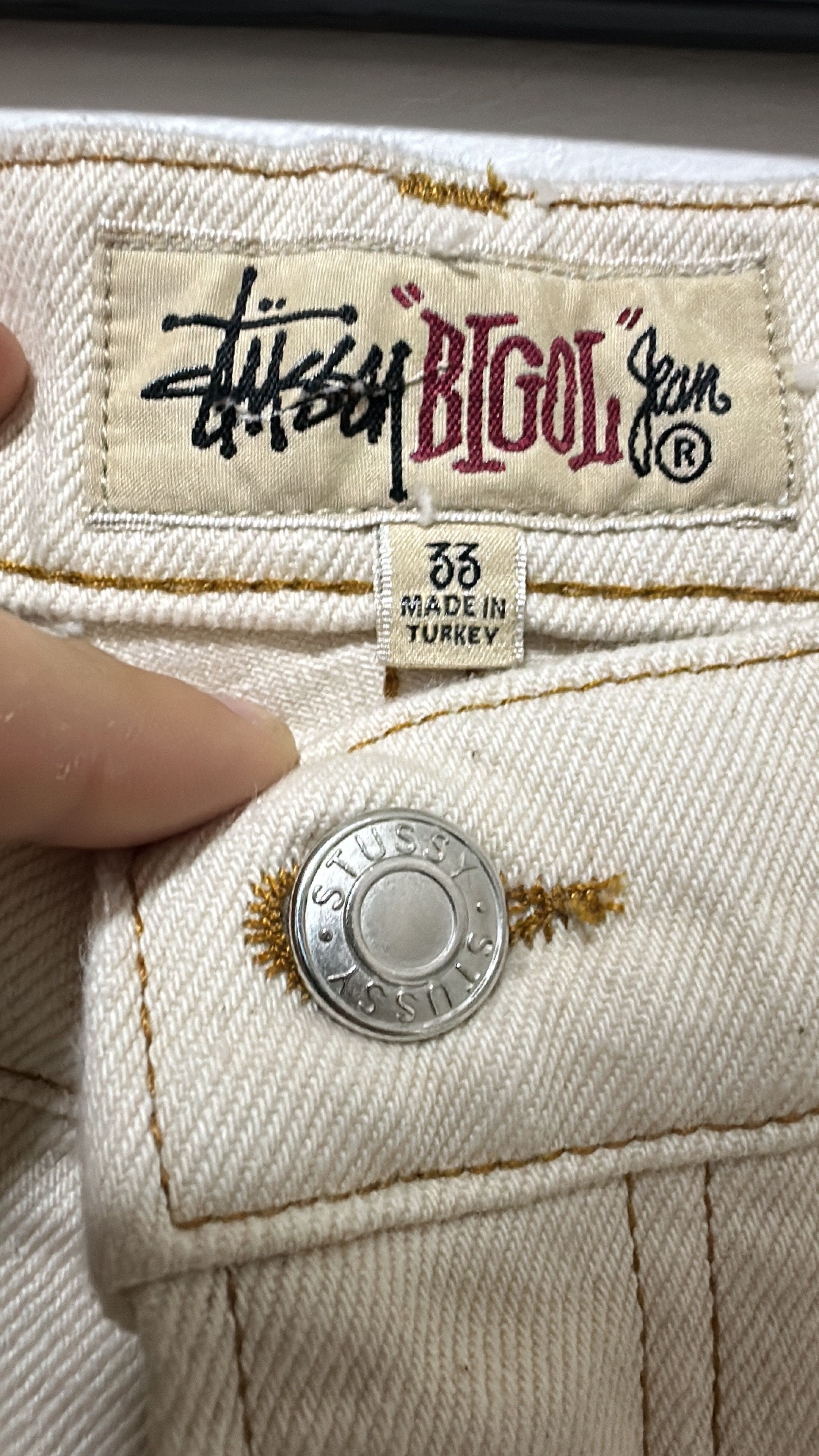 Stussy Stussy Big Ol Jean Natural Size 33 Size US 33 - 6 Thumbnail