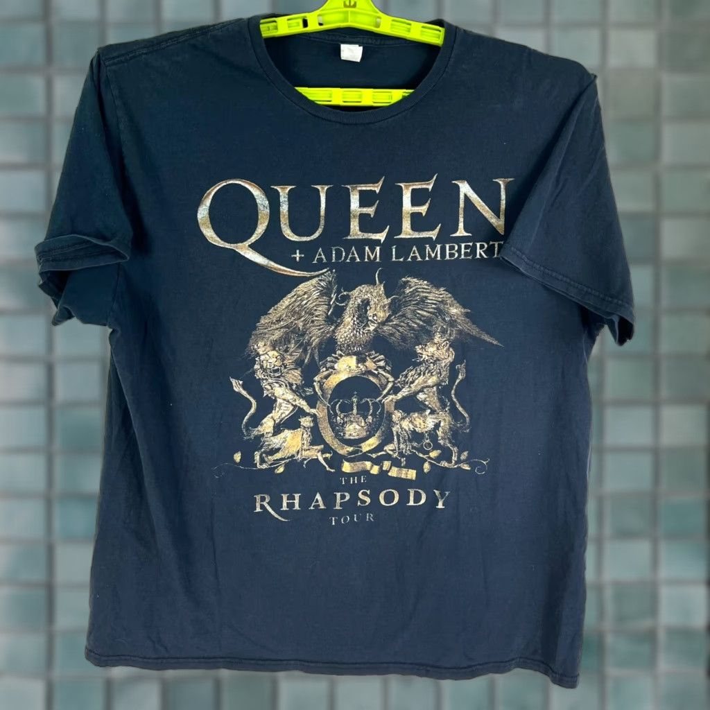 Fruit Of The Loom VINTAGE Queen & Adam Lambert Rhapsody Tour T Shirt Adult XL Black Graphic Print Men’s XL Crew Neck Short Sleeve 46in Chest Band Music Rock 2010s Size US XL / EU 56 / 4 - 1 Thumbnail