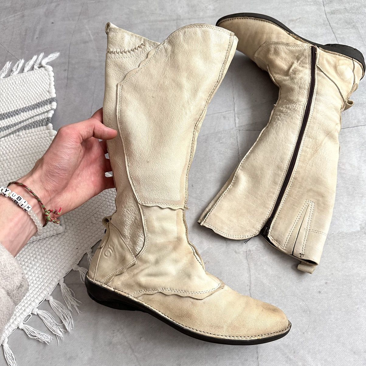 Dirk Bikkembergs Japan Patchwork Boxing Biker Boots Shoes As 98 Guidi Vibe Size US 8 / IT 38 - 7 Thumbnail