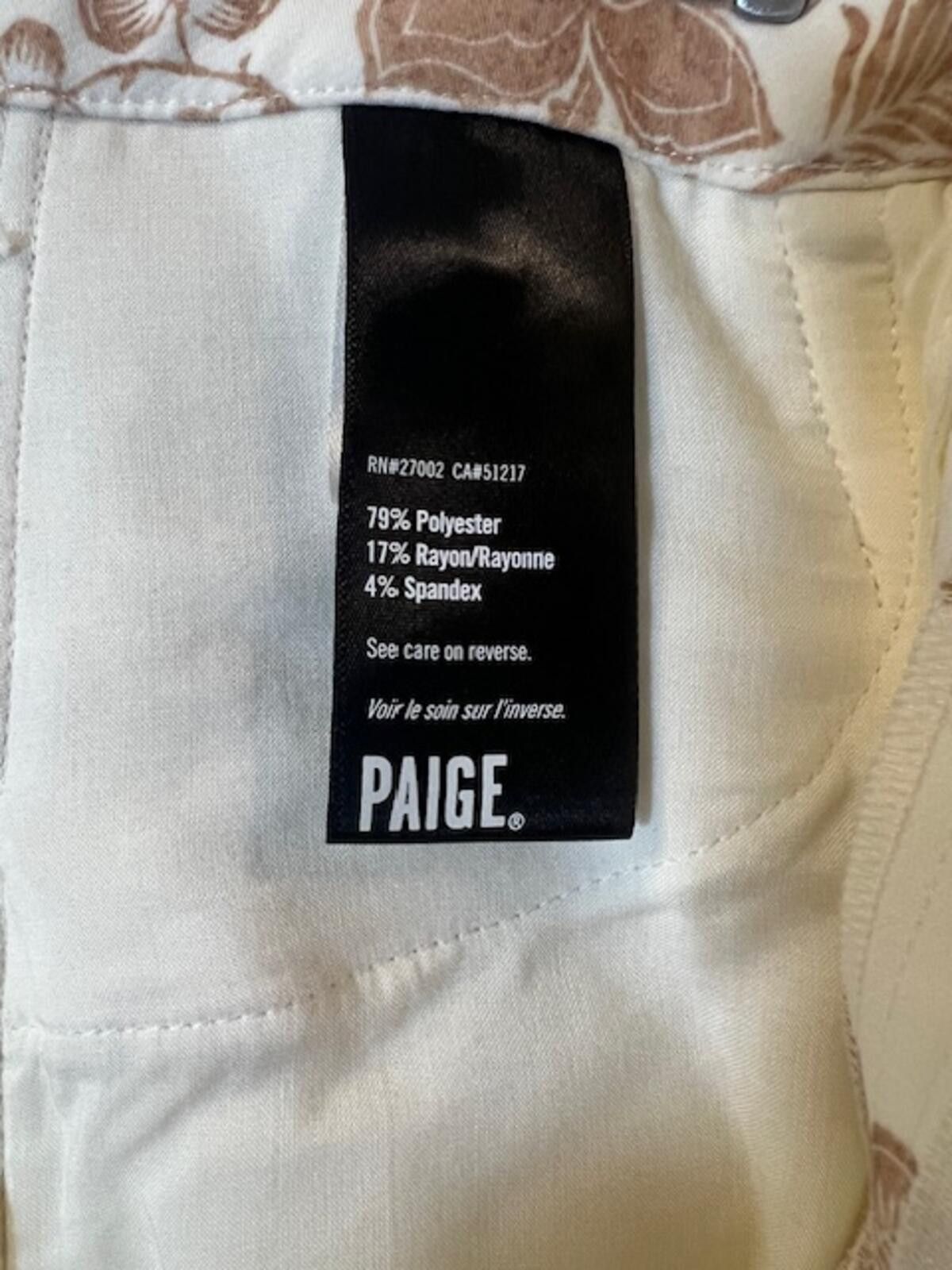 Sanders Sanderson x PAIGE Naomi Trouser/Pants Size 26" / US 2 / IT 38 - 6 Thumbnail