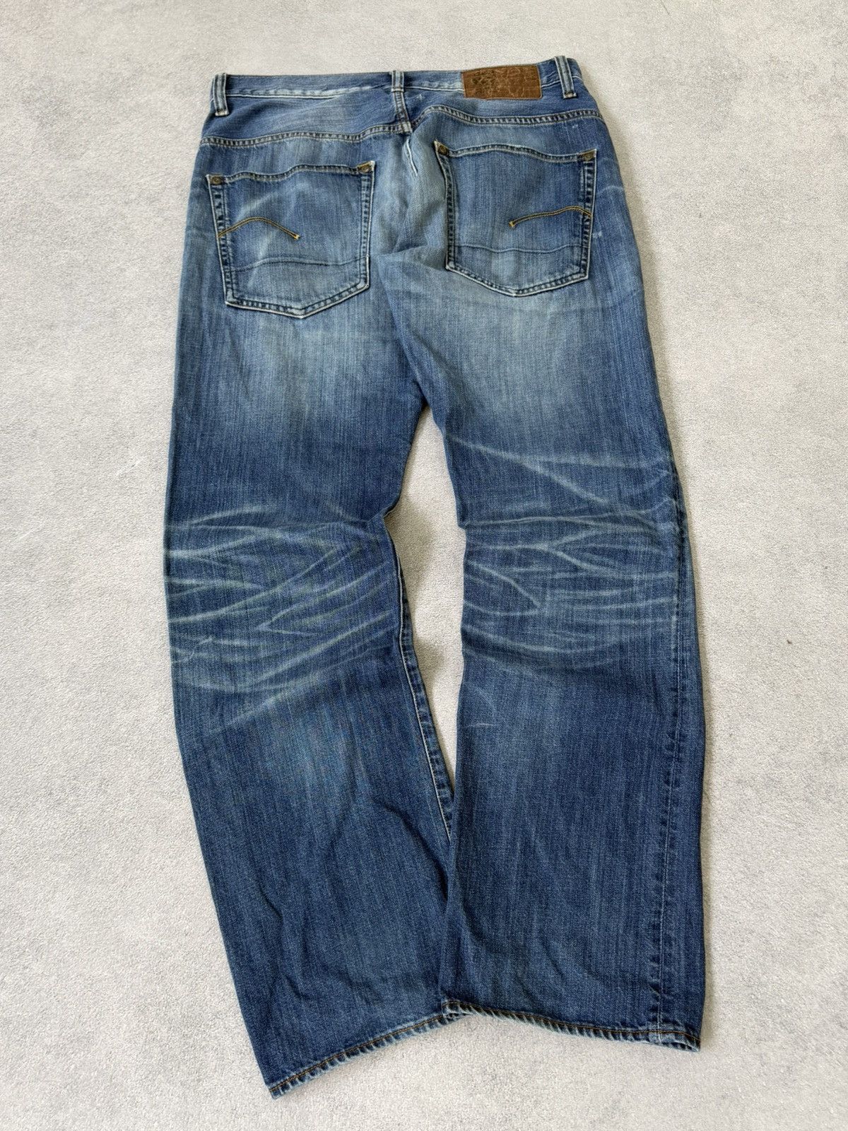 G-Star Vintage 00s Washed G-Star Diesel Hedi Slimane Style Jeans Size US 33 - 3 Thumbnail
