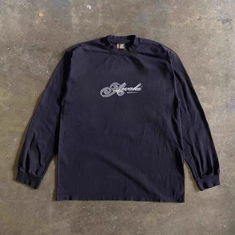 Vintage Black washed vintage car print long-sleeved t-shirt Size US M / EU 48-50 / 2 - 2 Thumbnail