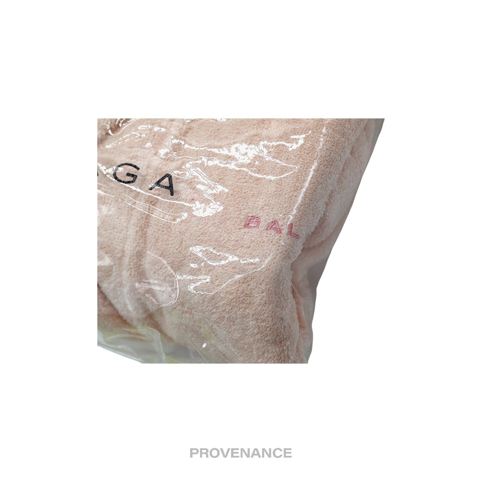 Balenciaga 🔴 Balenciaga Embroidered Logo Robe - Peach Terry Size US 40 / EU 56 - 7 Thumbnail