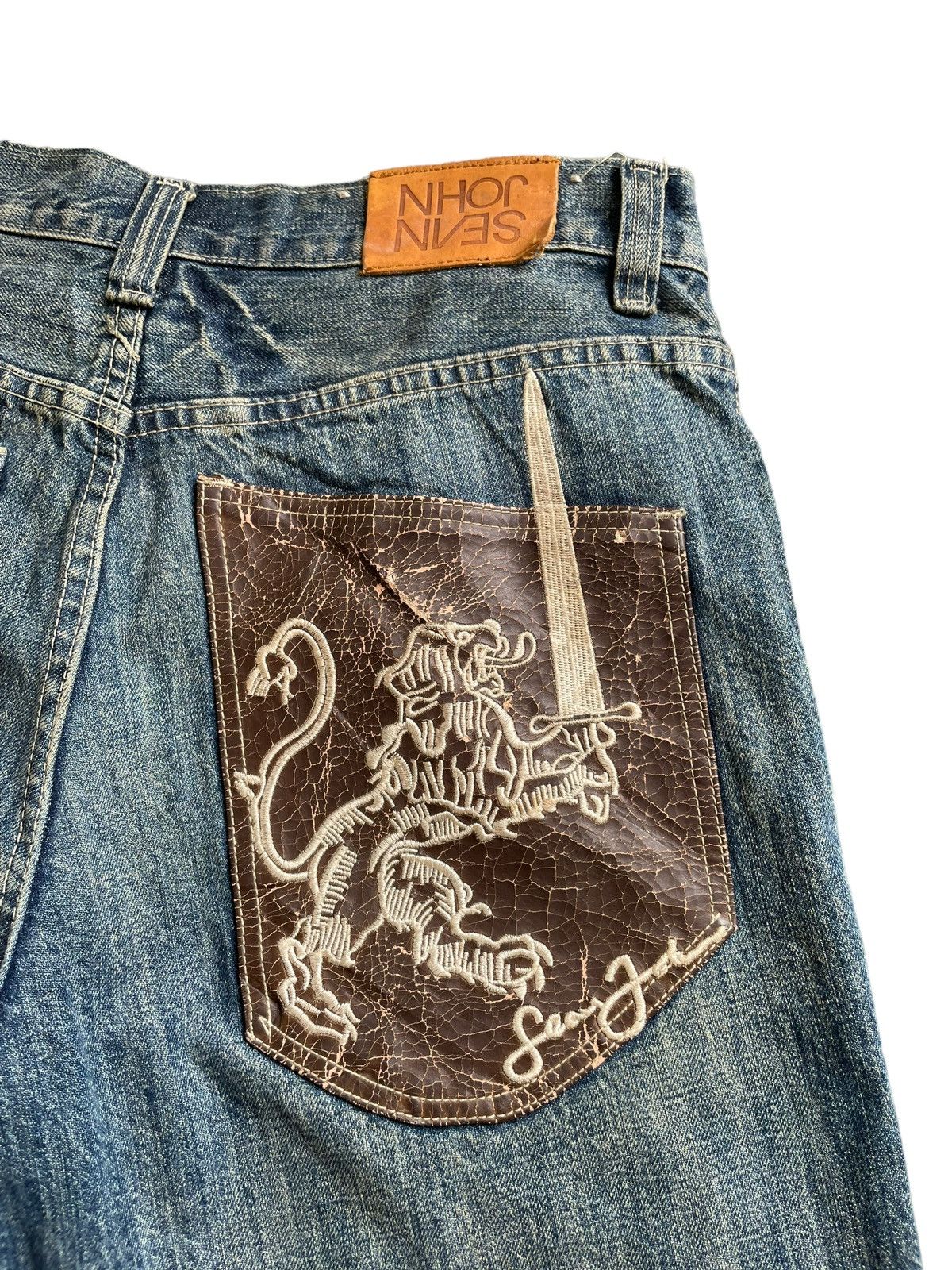 JNCO × Sean John Sean John Faded Wash Denim Size US 35 - 10 Thumbnail