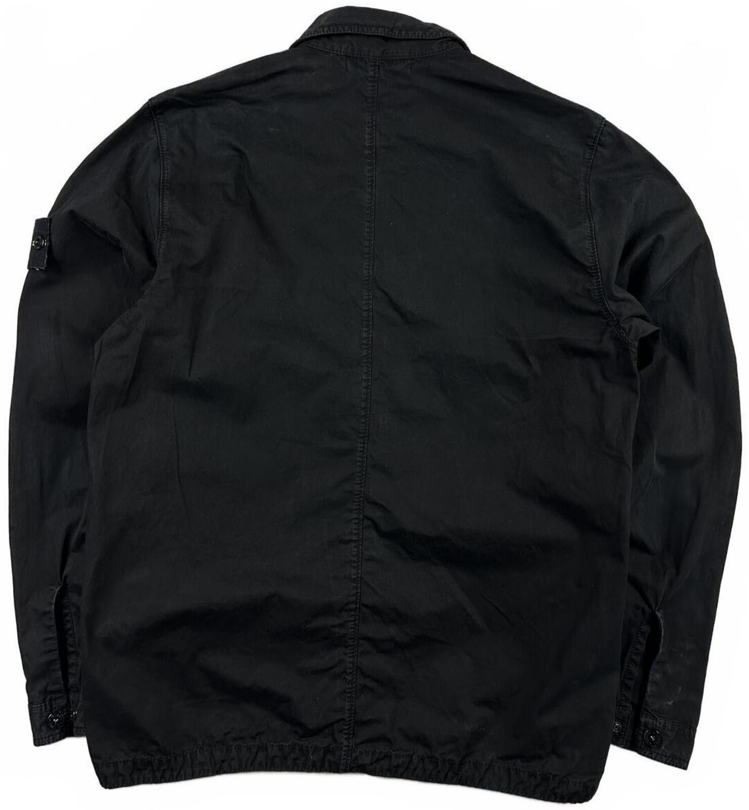 Stone Island Stone Island Zip Up Cotton Overshirt Black Small Size US S / EU 44-46 / 1 - 4 Thumbnail