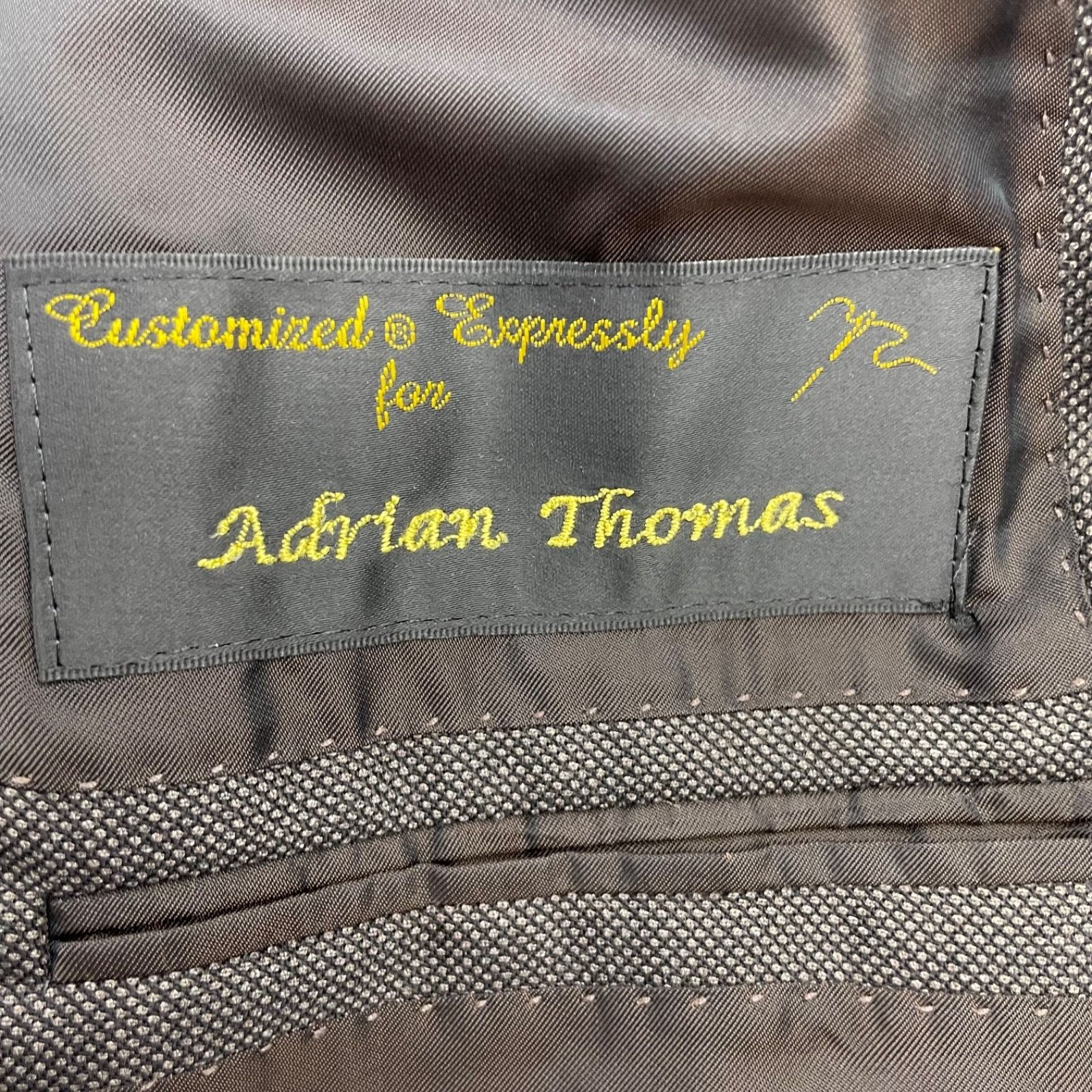 Hickey Freeman Hickey Freeman x Maus Hoffman Men’s Suit Brown Birdseye • US Size 44L - 9 Thumbnail