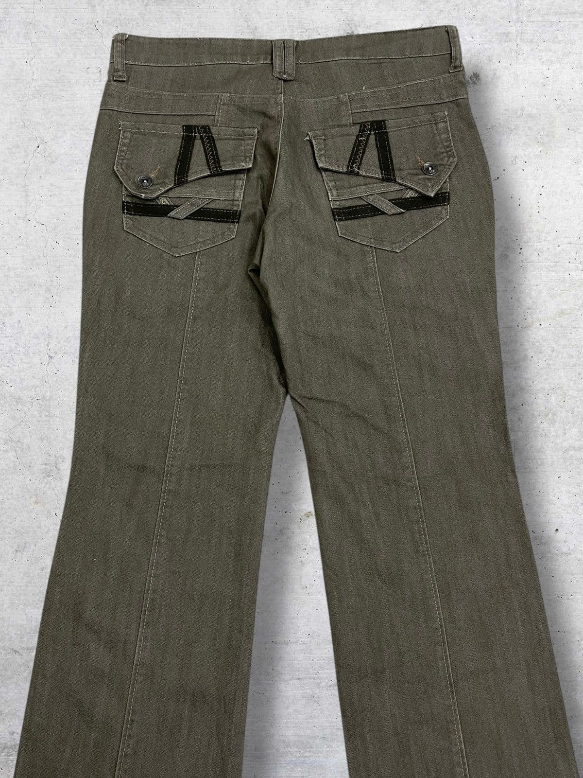 Tornado Mart RARE FLASH TRASH 1990S JAPAN DESIGNER FLARED BUSH PANT Size US 30 / EU 46 - 9 Thumbnail