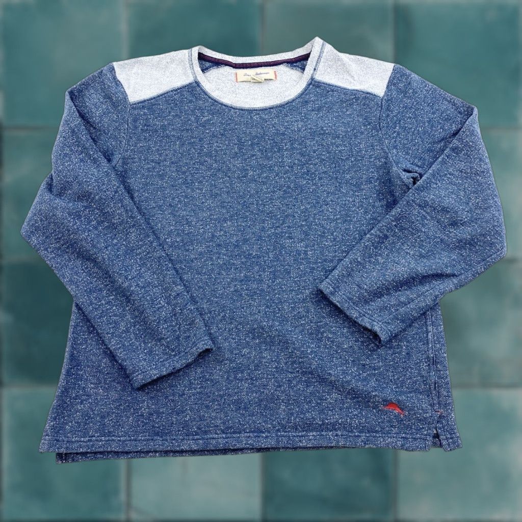 Tommy Bahama Tommy Bahama Sweatshirt Mens XL Blue Crew Neck Pullover Size XL Blue Mens Regular Sweatshirt Size US XL / EU 56 / 4 - 1 Thumbnail