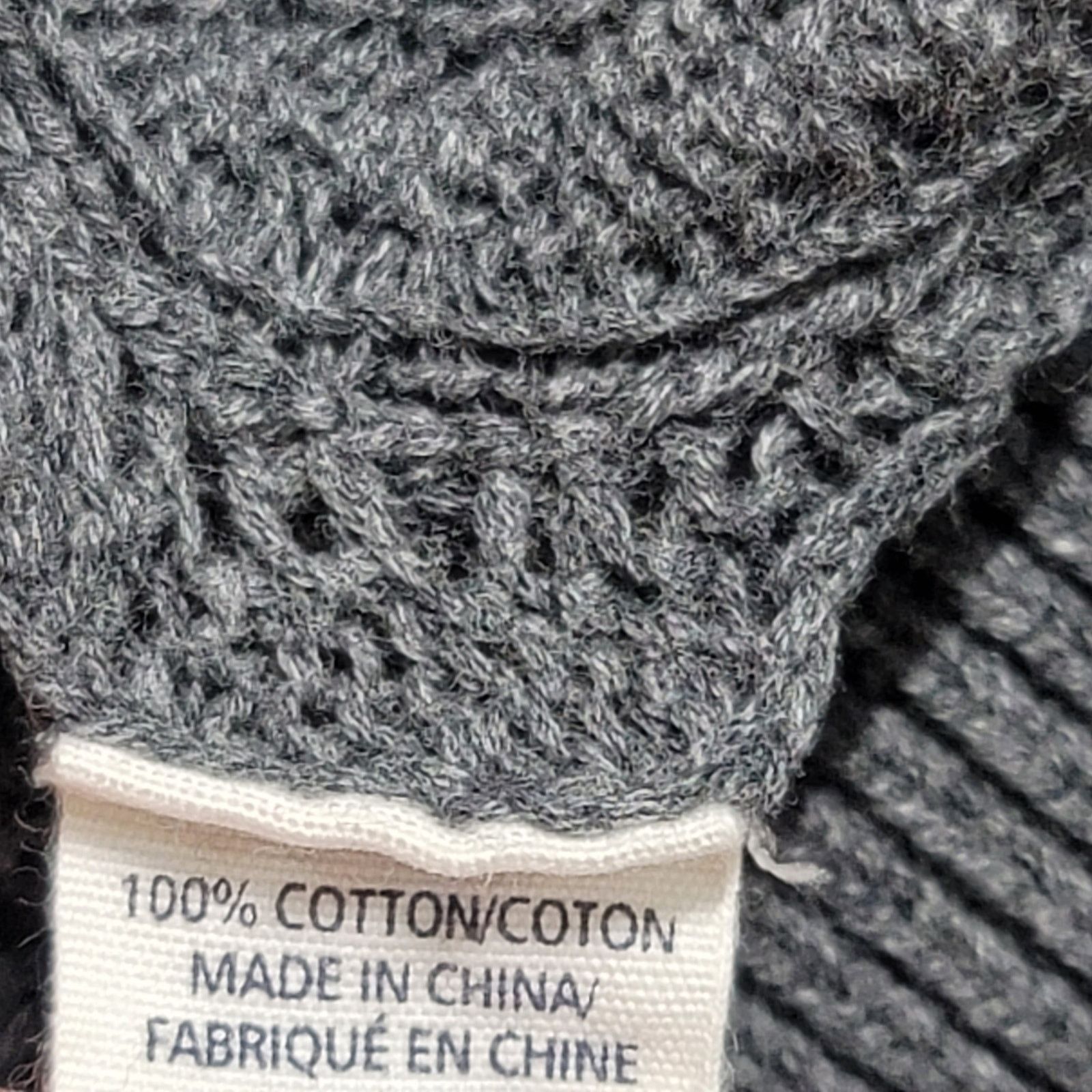Other Garage Gray Charcoal Open Knit Capped Sleeve Sweater Top M Size M / US 6-8 / IT 42-44 - 7 Thumbnail