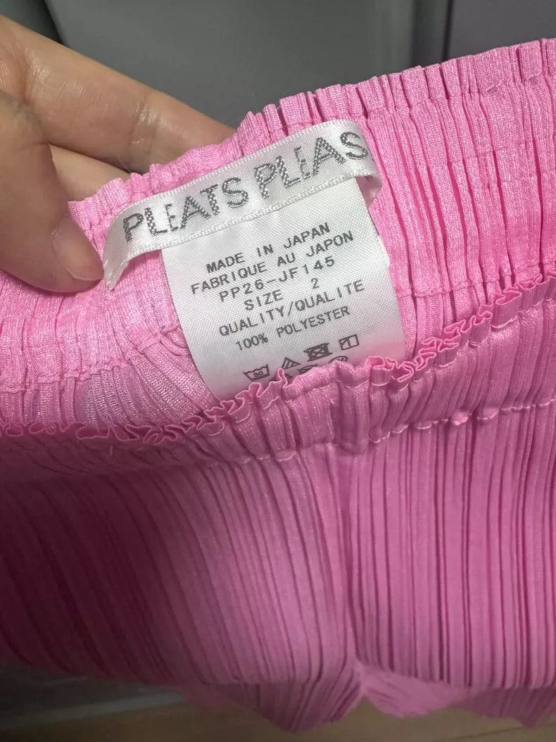 Issey Miyake Issey Miyake size:2 Pink pleated, fashionable, loose strai Size 31" - 4 Thumbnail