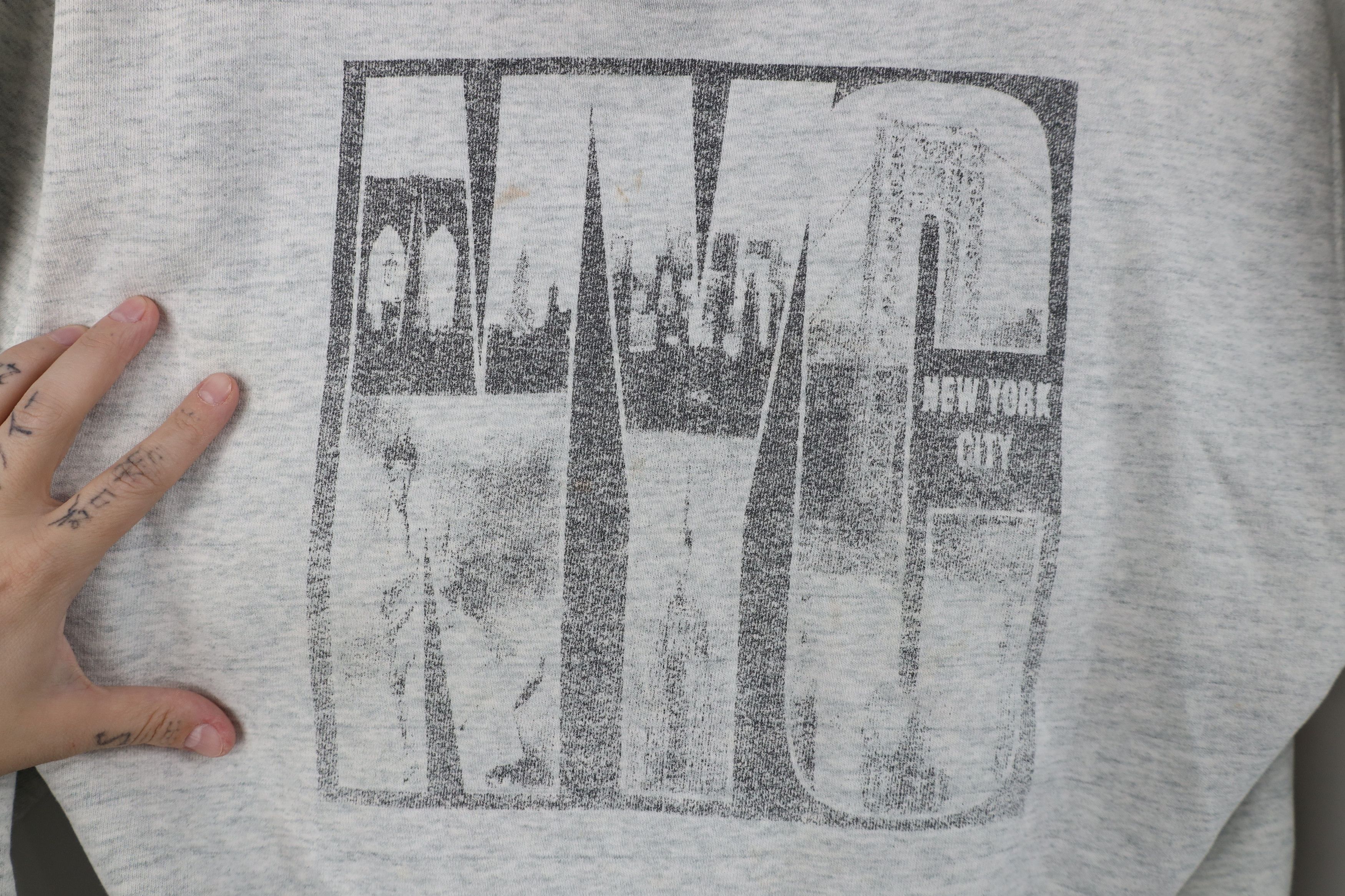 Vintage Vintage 90s NYC New York City Twin Towers Sweatshirt Gray Size US L / EU 52-54 / 3 - 6 Thumbnail