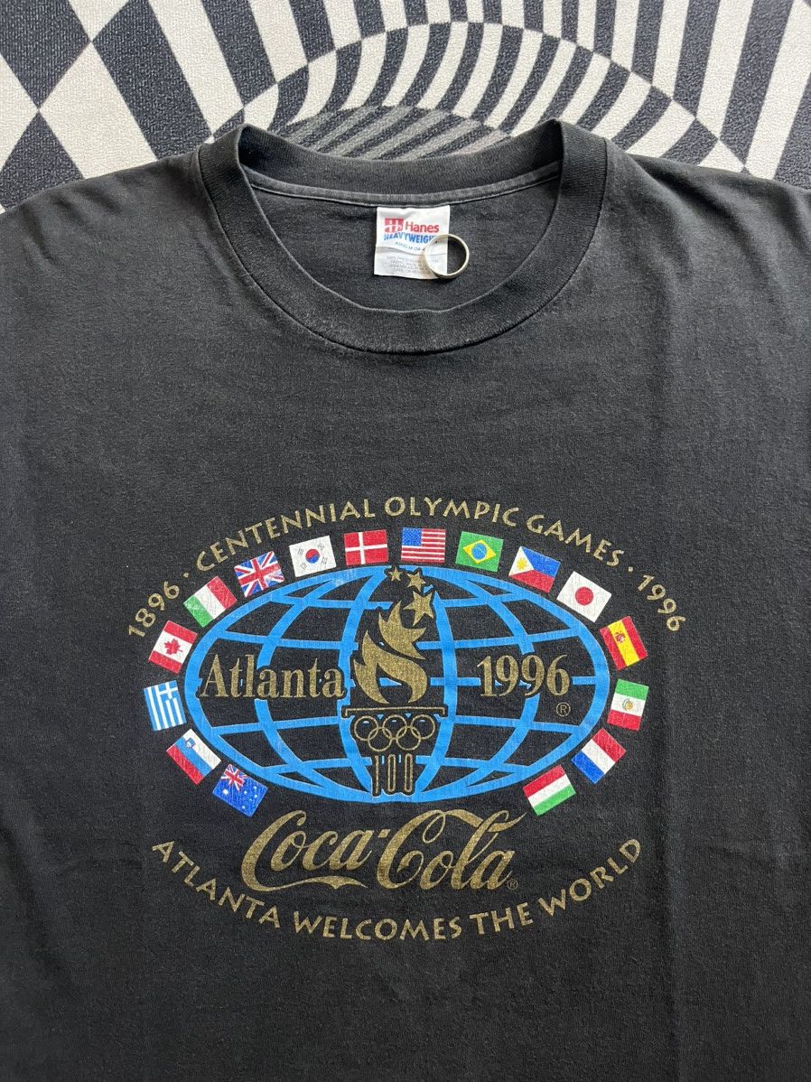 USA Olympics Vintage Atlanta 1996’s Olympic Games Coca Cola promo Tshirt Size US M / EU 48-50 / 2 - 5 Thumbnail