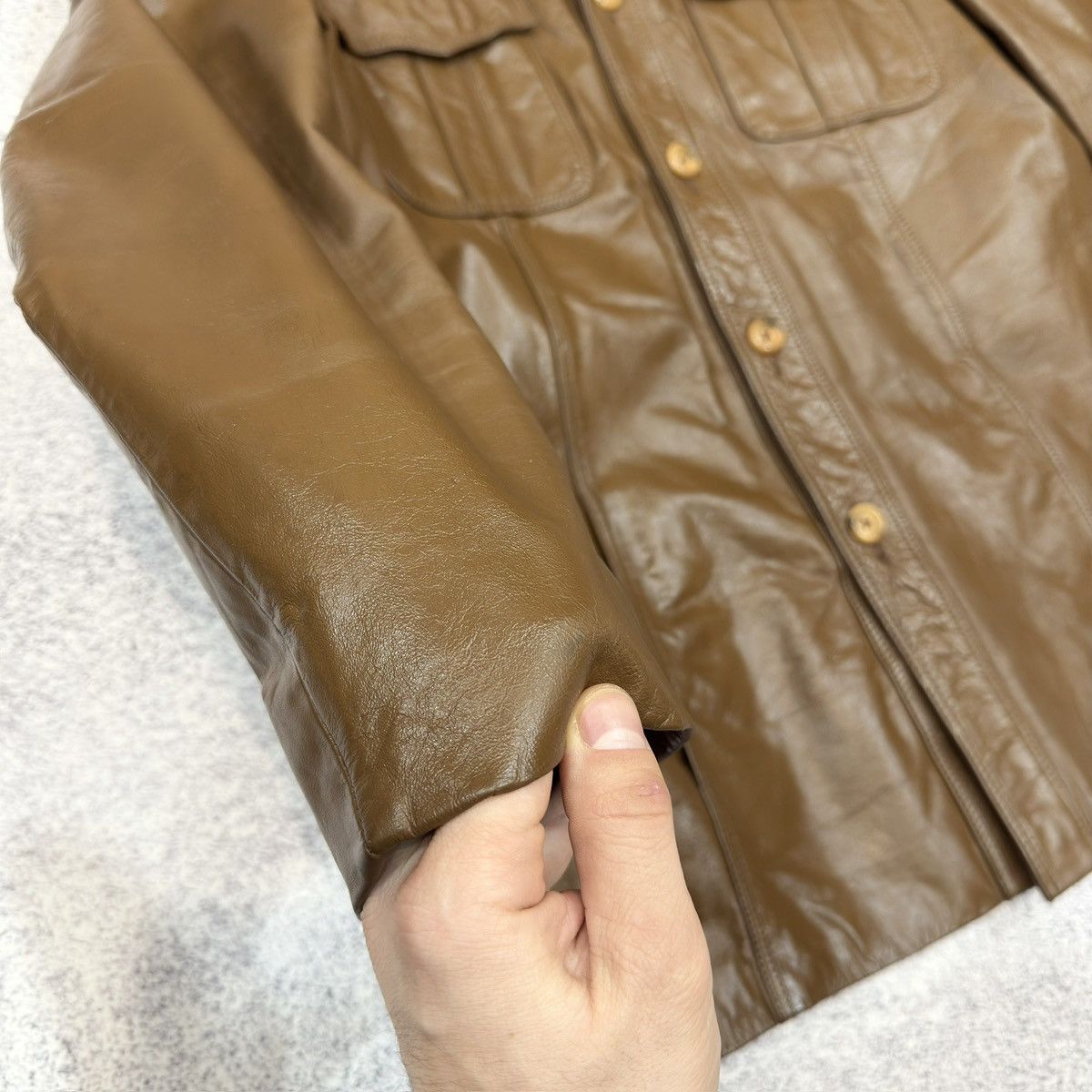 Vintage Vintage Mens Brown Leather Jacket M size Size US M / EU 48-50 / 2 - 3 Thumbnail
