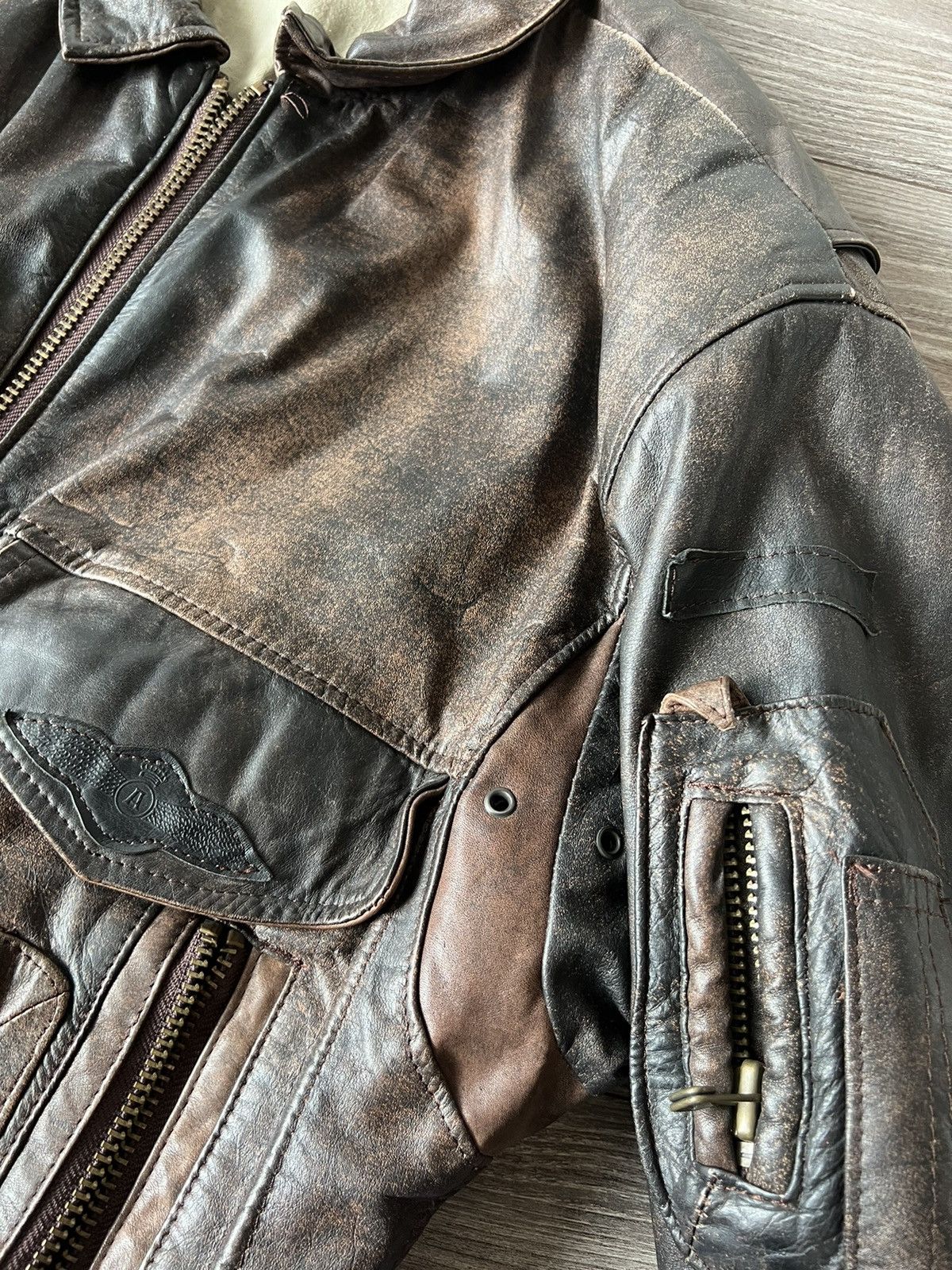 Genuine Leather ‼️Vibtage 60s RRP:600$!Paris Dakar 100% Leather Jacket‼️ Size US L / EU 52-54 / 3 - 12 Thumbnail