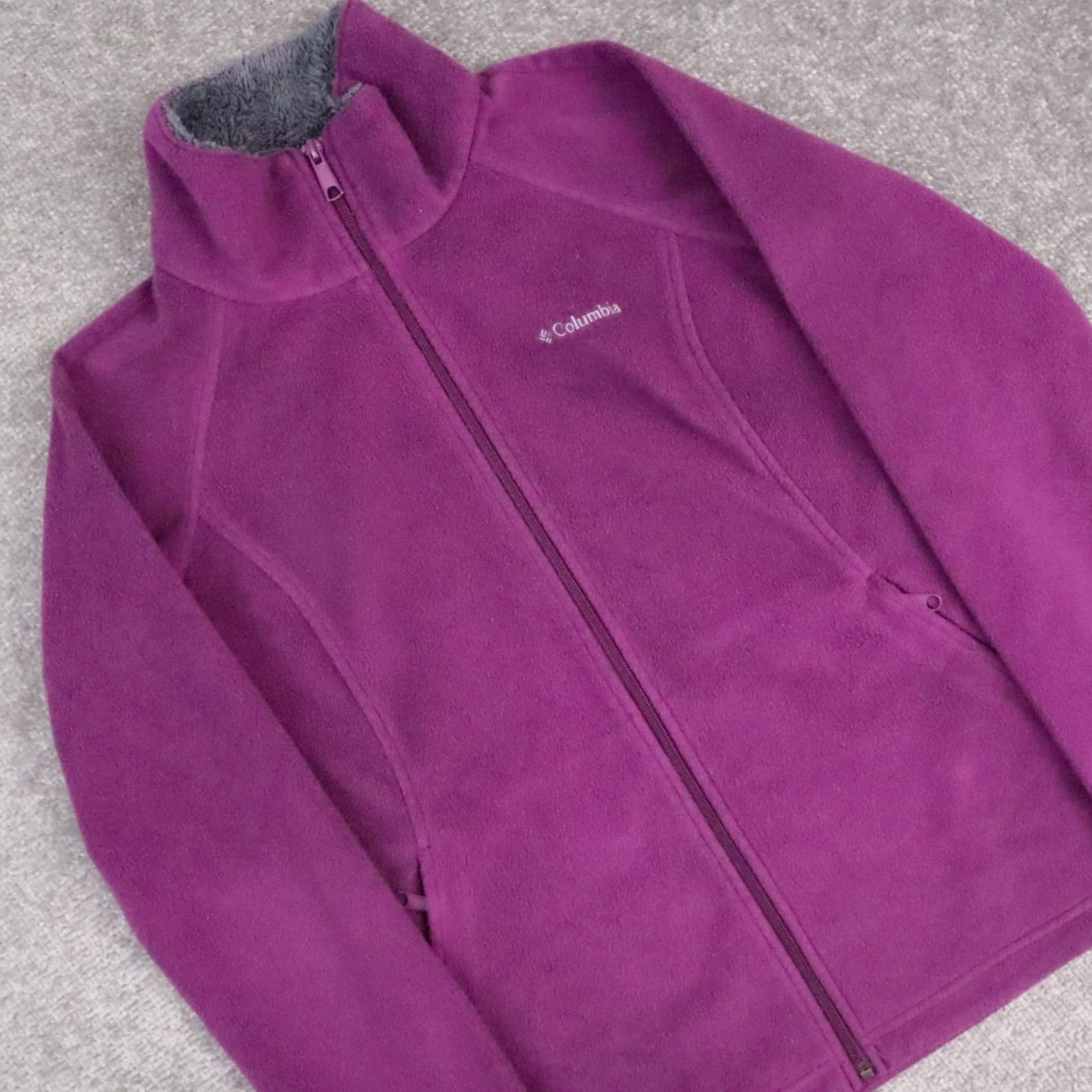 Vintage Columbia Women's Omni Heat Purple Small Full Zip Collared Jacket Long Sleeve Size S / US 4 / IT 40 - 7 Thumbnail