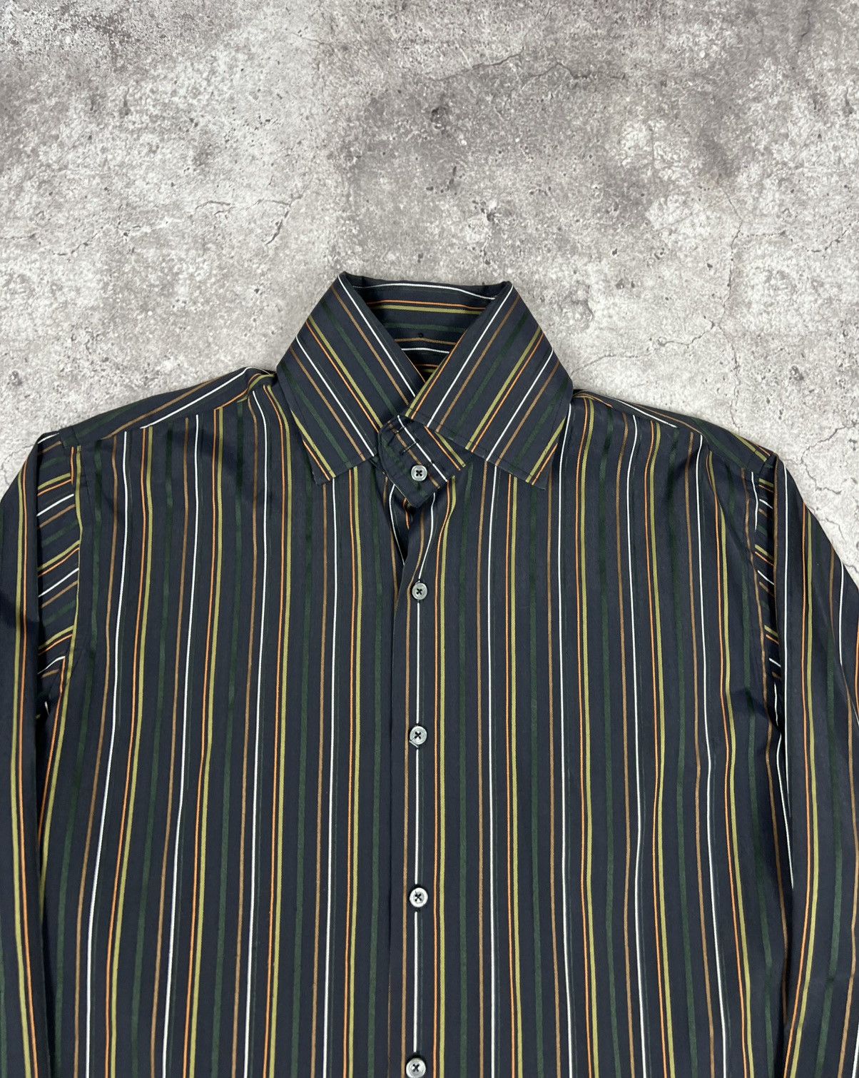 Dolce & Gabbana Vintage Dolce & Gabbana Striped Button Up Shirt Long Sleeve Size US XL / EU 56 / 4 - 4 Thumbnail