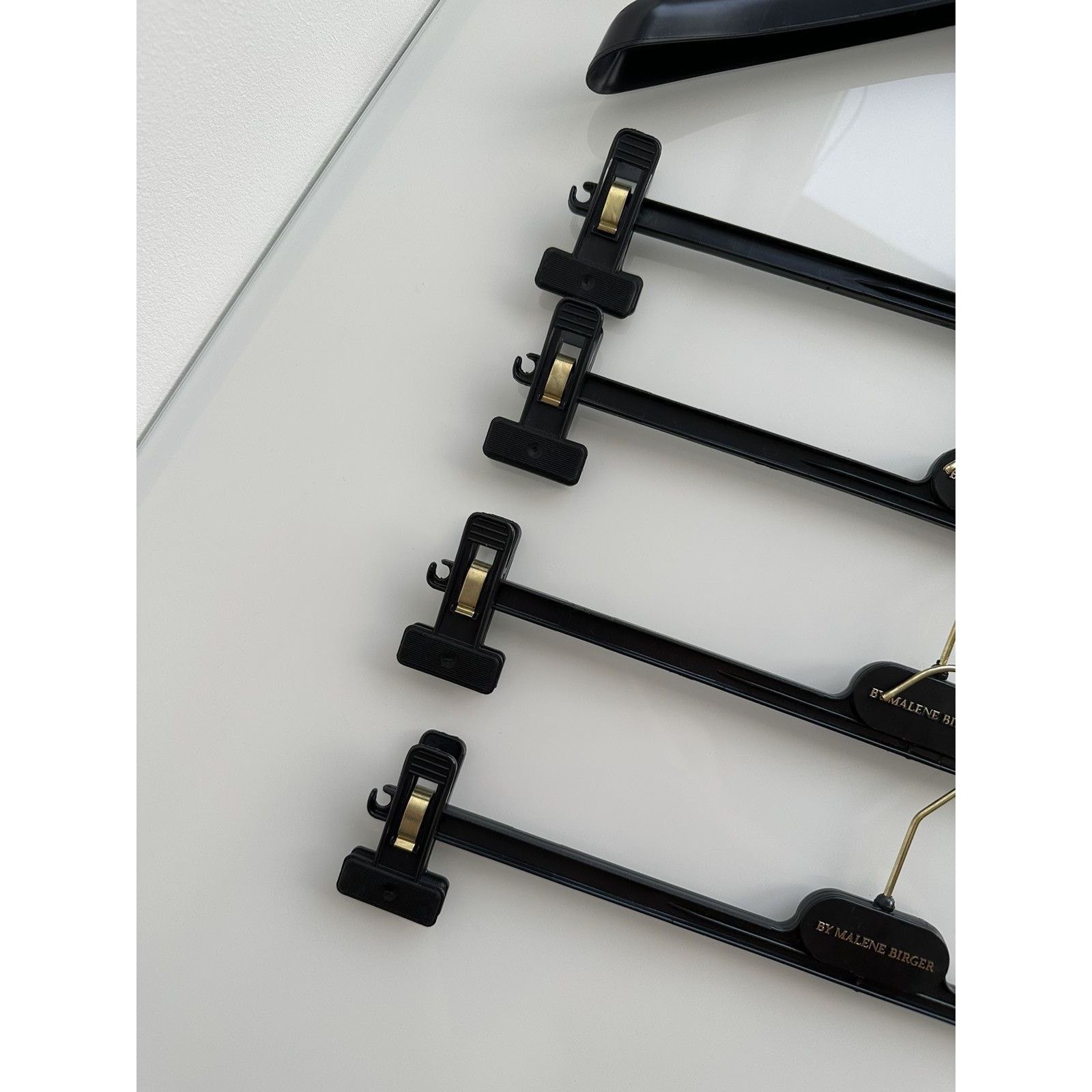 By Malene Birger By malene birger logo premium plastic black hangers Size ONE SIZE - 5 Thumbnail