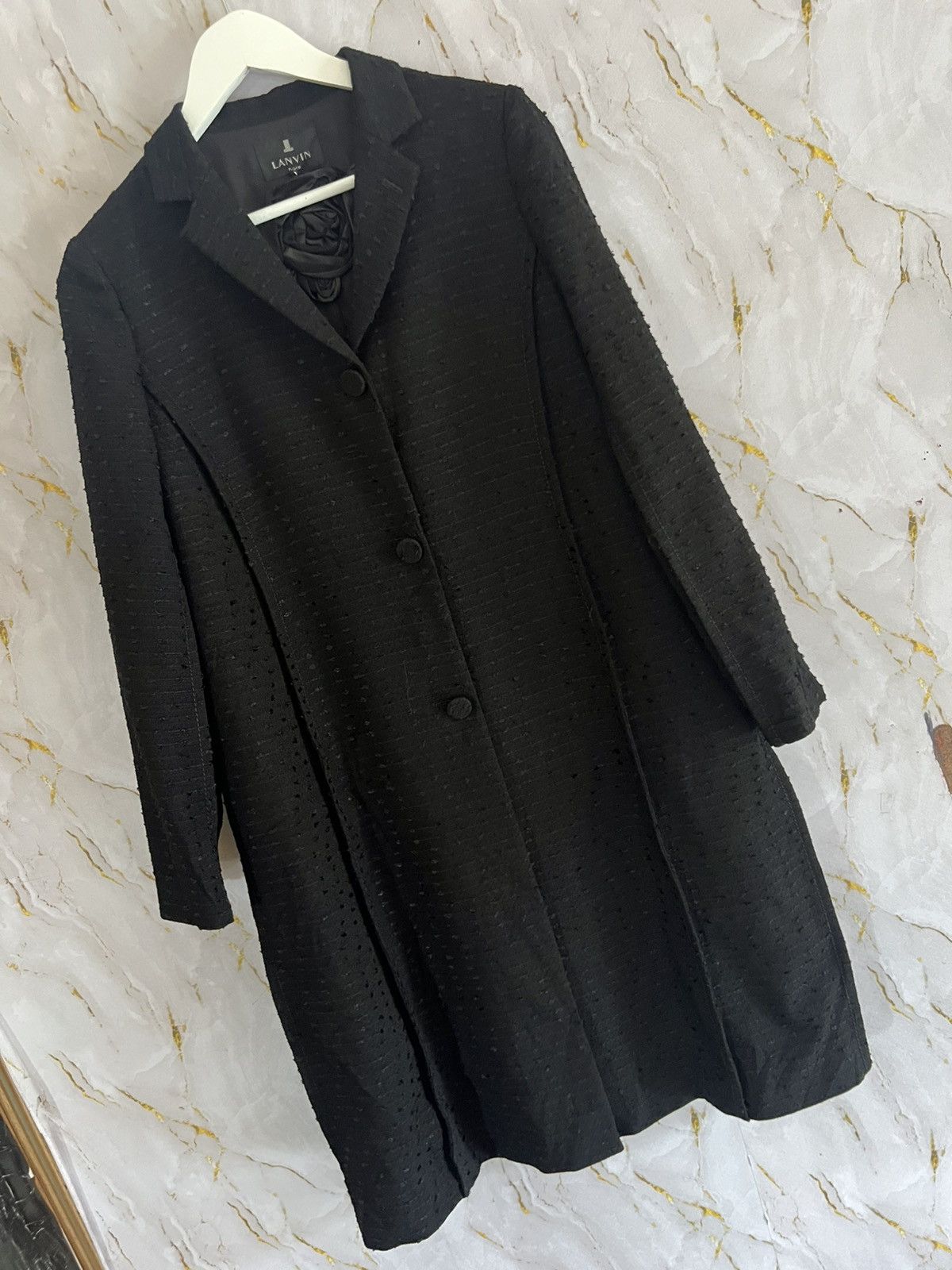 Lanvin LANVIN NOIR CLOAK LONG JACKET Size US M / EU 48-50 / 2 - 4 Thumbnail
