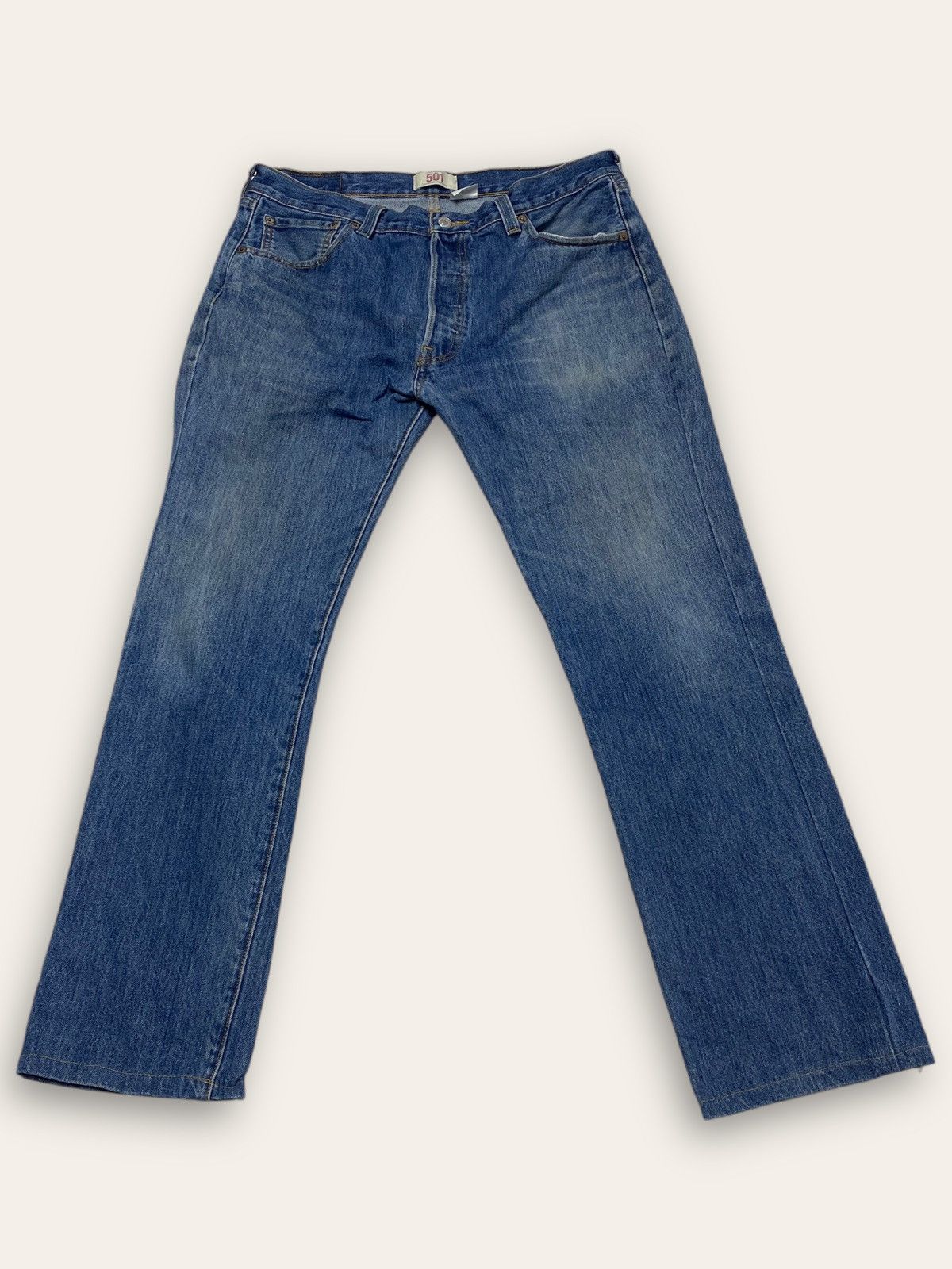 Jean Vintage LEVIS Blue Denim Jeans Made in Mexico 501 W36 L30 Size US 36 / EU 52 - 2 Thumbnail