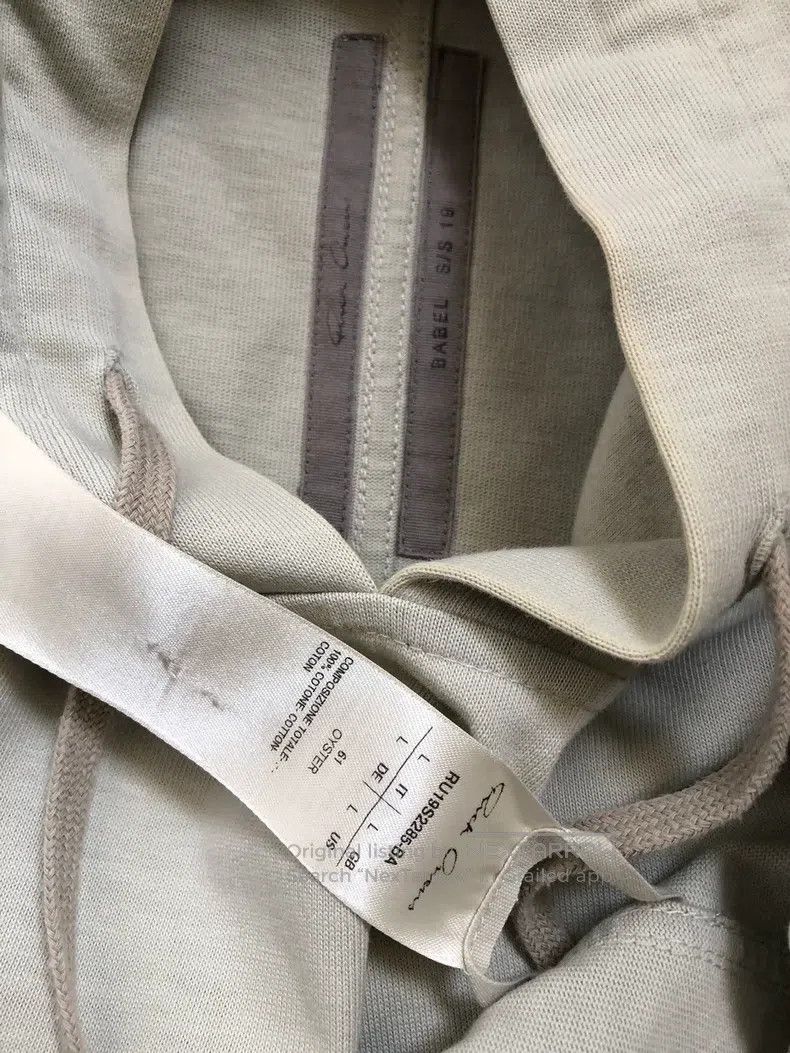 Rick Owens RICK OWENS Main line BA thick cotton hooded sweatshirt Size US L / EU 52-54 / 3 - 4 Thumbnail