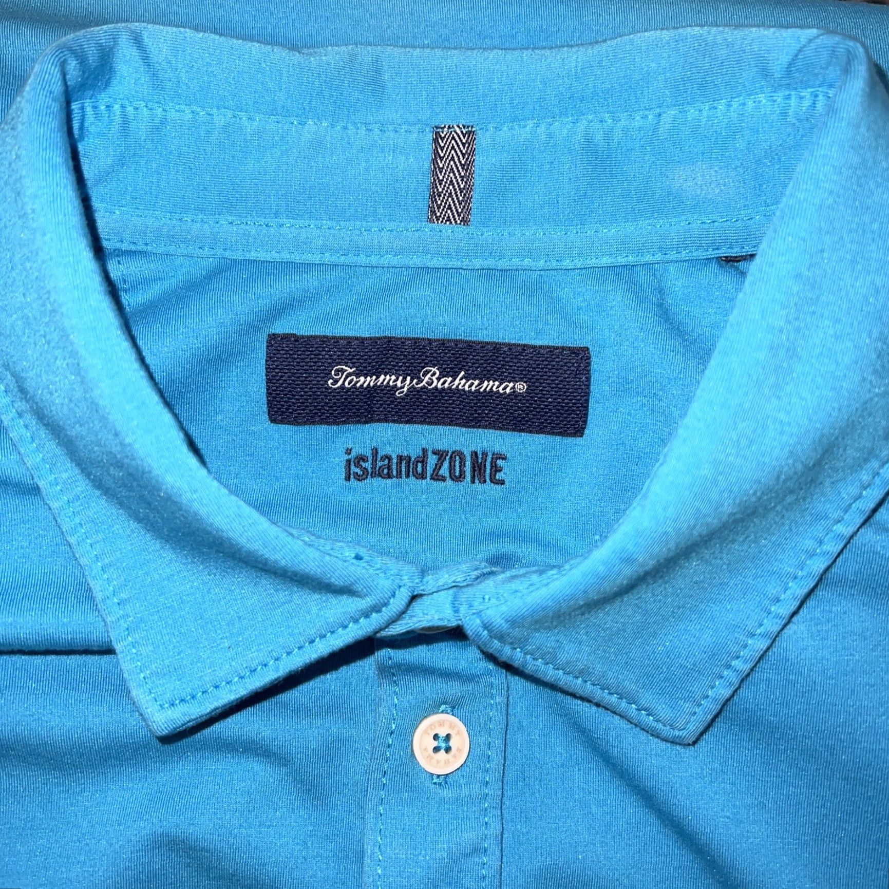Tommy Bahama Tommy Bahama IslandZone Blue Golf Polo Mens L Shirt Short Sleeve Size US L / EU 52-54 / 3 - 7 Thumbnail