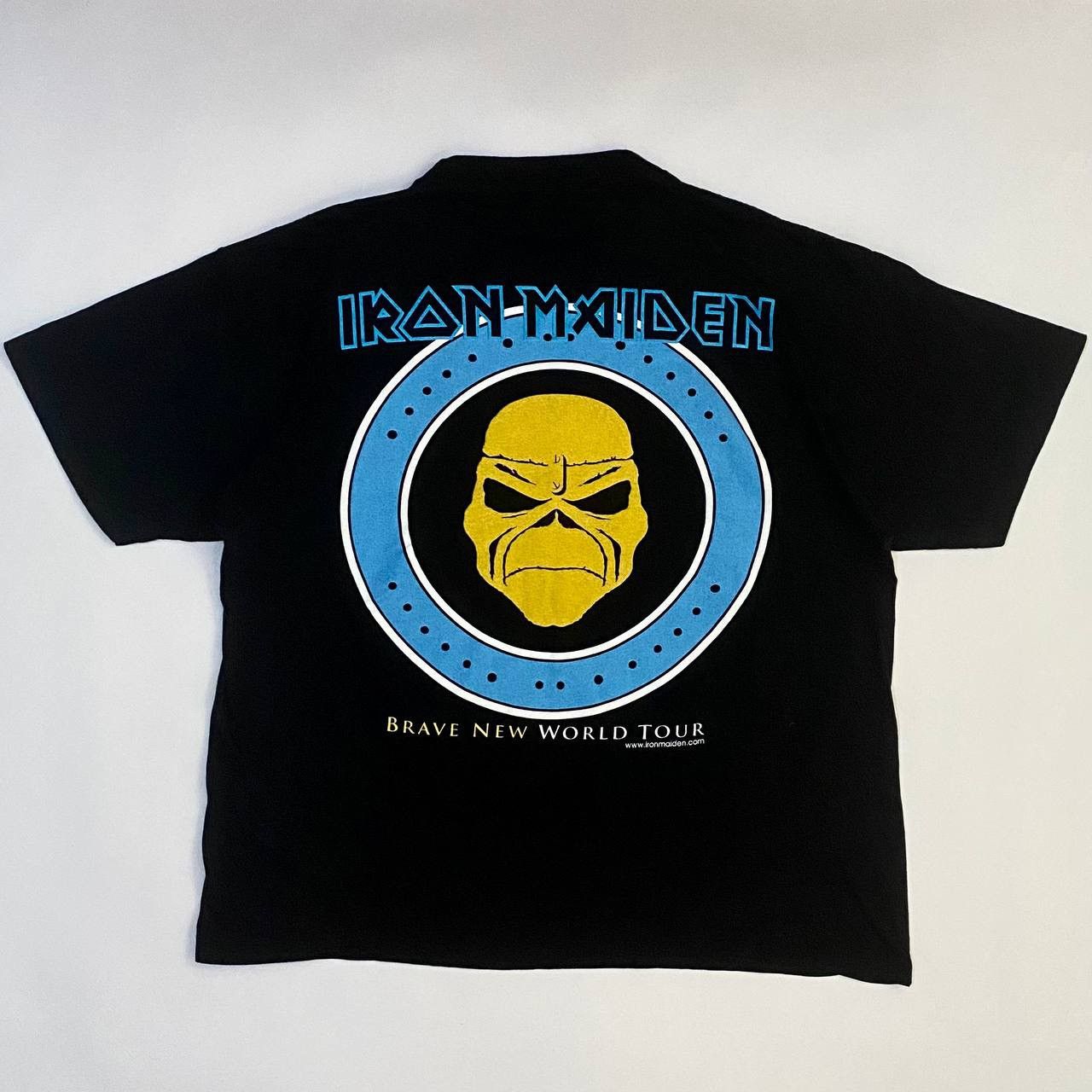 Band Tees × Iron Maiden × Vintage 2000 Iron Maiden " Brave New World " Tour Band T Shirt Size US XL / EU 56 / 4 - 4 Thumbnail