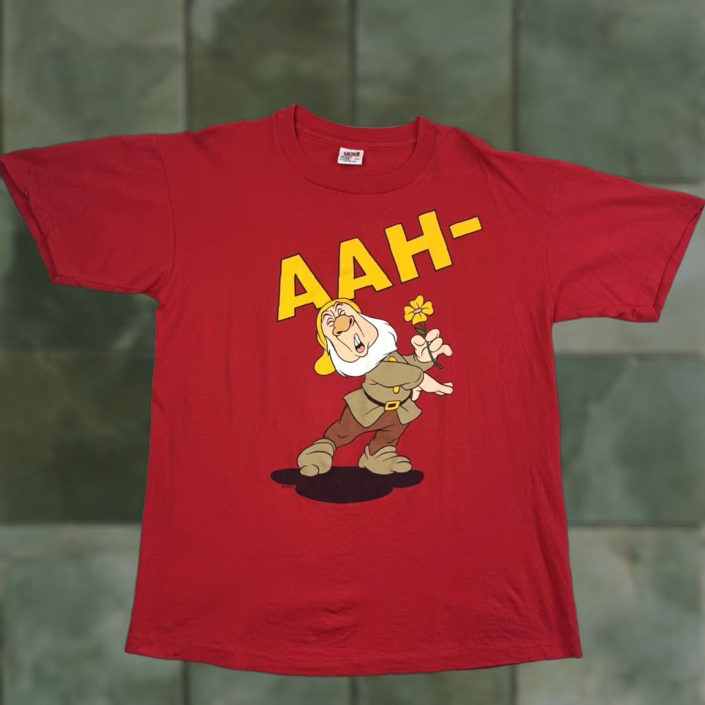 Anvil VINTAGE Sneezy 7 Dwarf Disney On Ice T Shirt Adult XL Walt Disney Cartoon 90s Size US XL / EU 56 / 4 - 1 Thumbnail