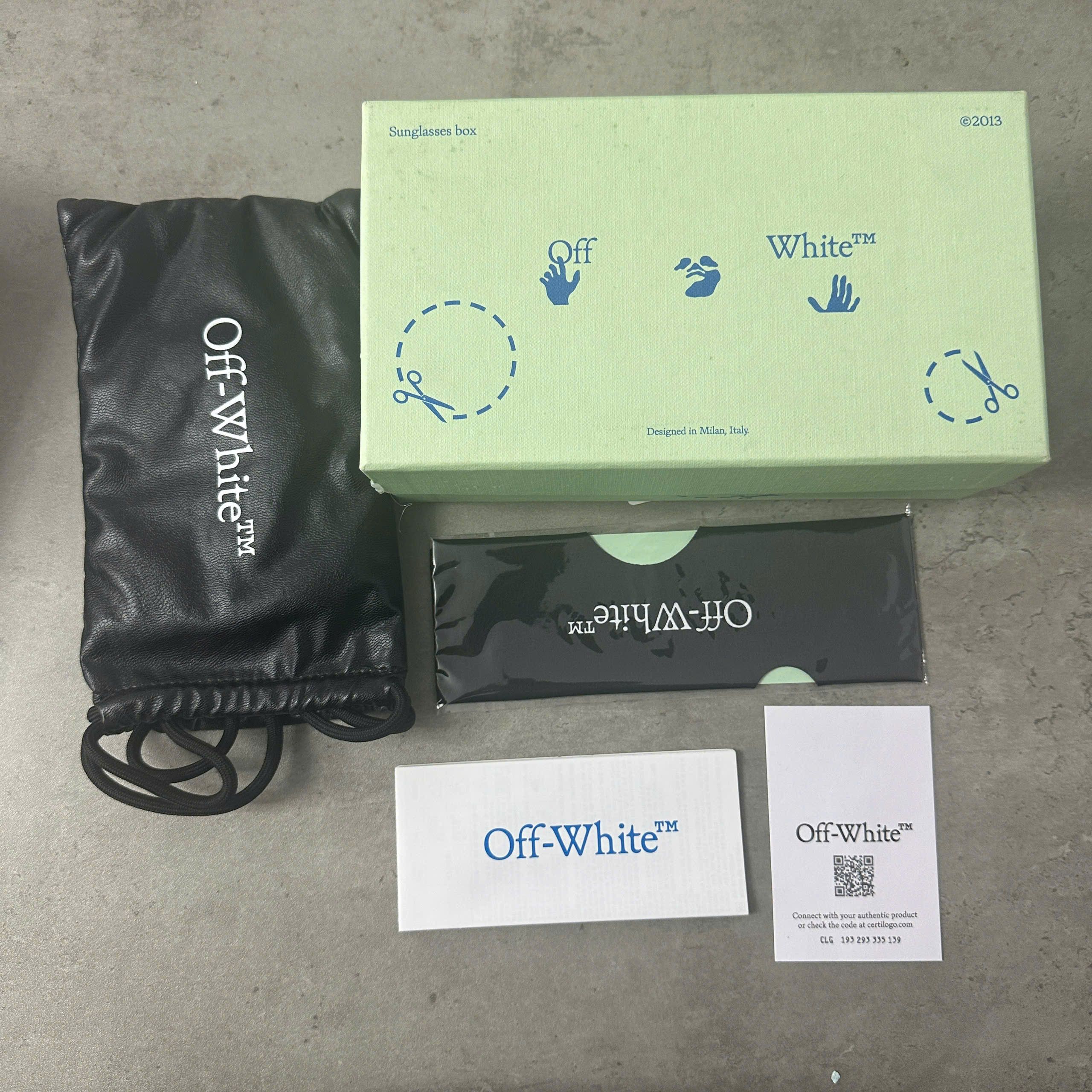 Off-White OFF WHITE Boston Rectangular Frame Sunglasses BLACK Size ONE SIZE - 7 Thumbnail