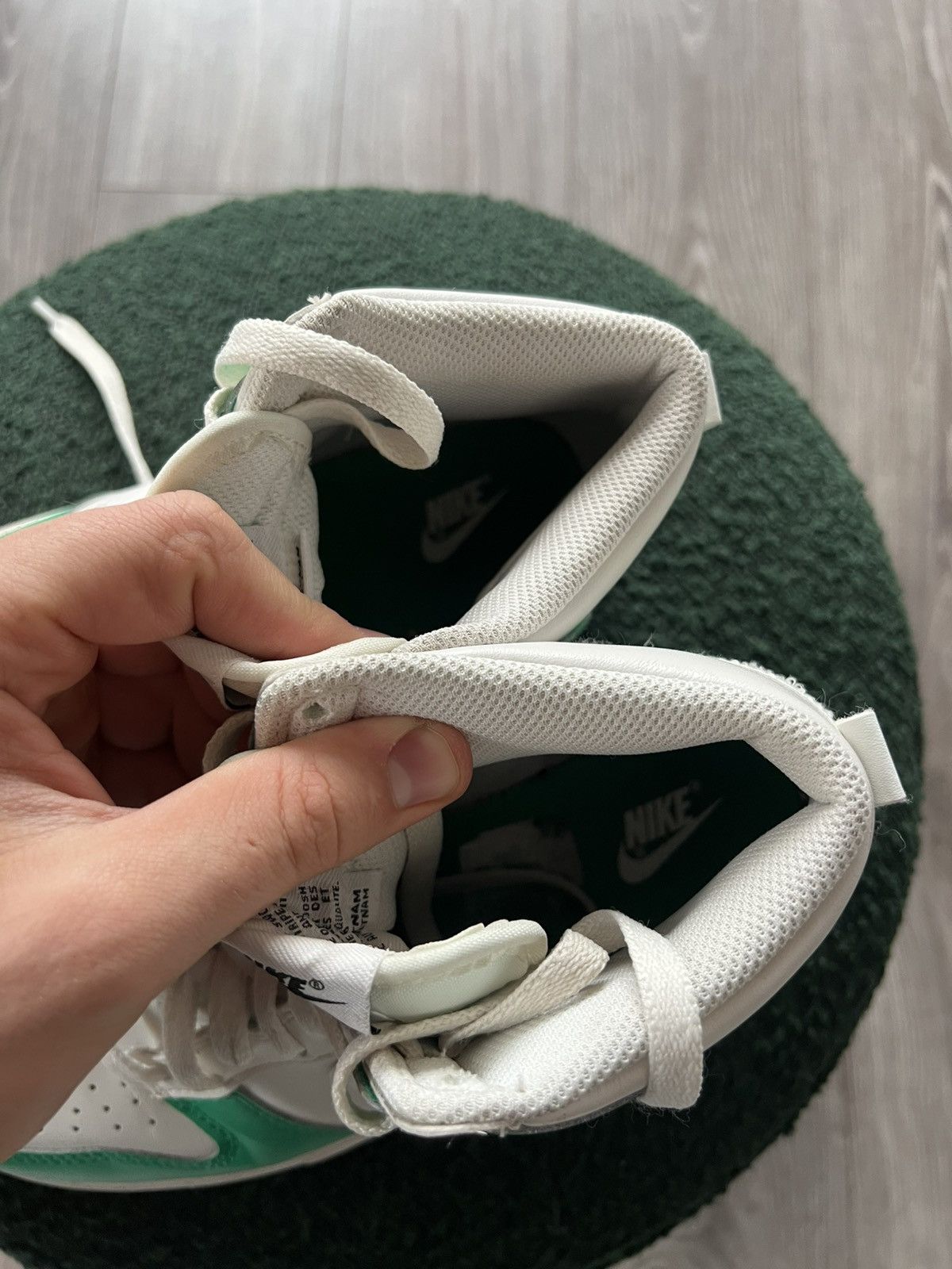 Designer × Nike ‼️Nike Dunk High Phantom Stadium GS Green Sneakers ‼️ Size US 6 / EU 39 - 19 Thumbnail