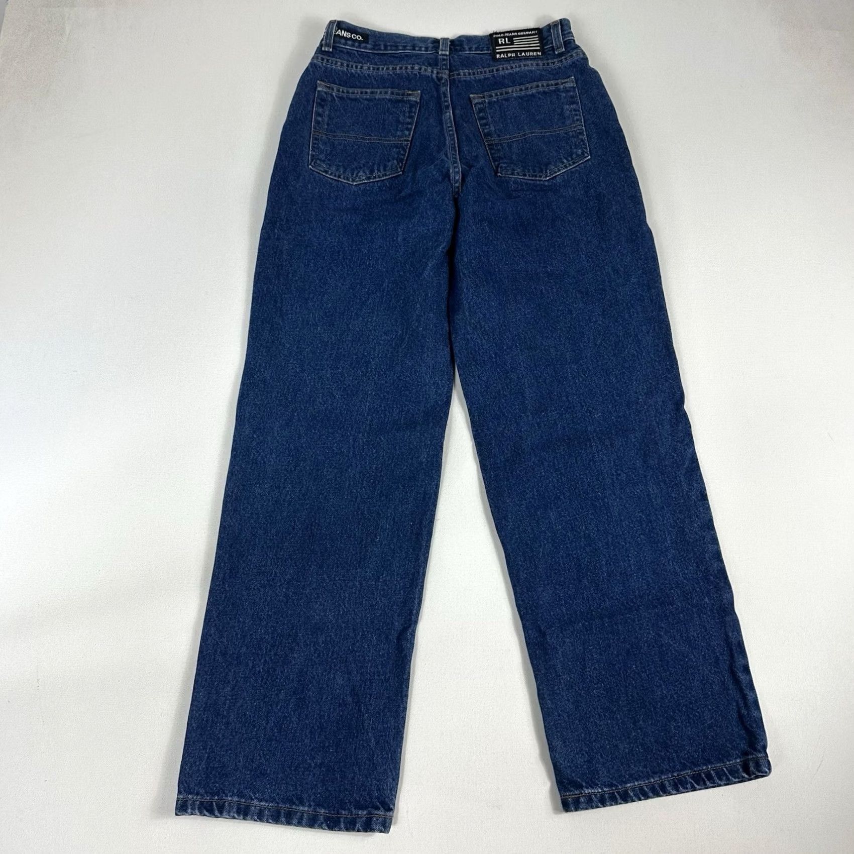 Polo Ralph Lauren VINTAGE Polo Jeans Co Ralph Lauren Women 16 Jeans Dark Blue Straight Women's 16 Y2K Button Size 38" / US 16 / IT 52 - 2 Thumbnail