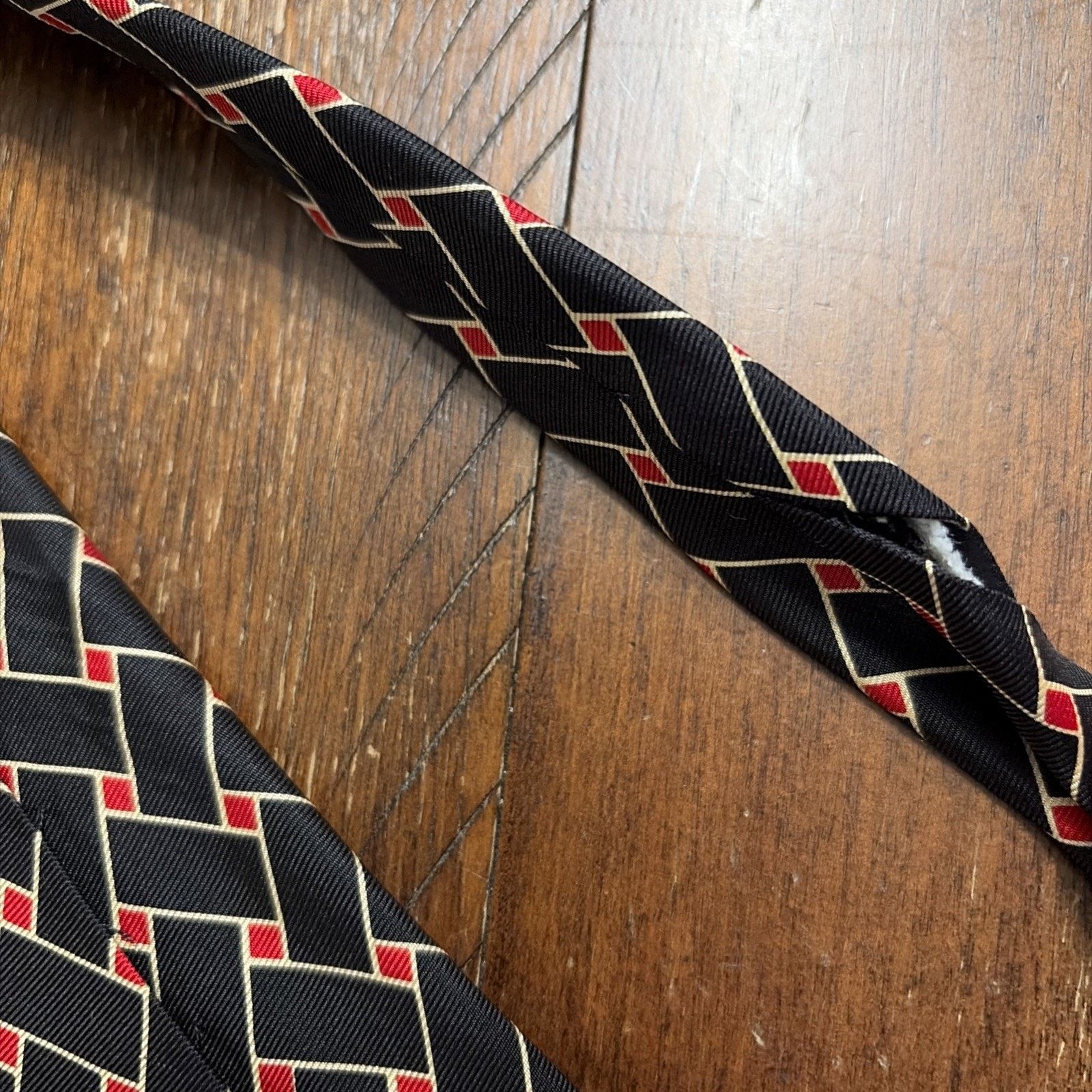 Polo Ralph Lauren Vtg Polo Ralph Lauren Abstract 100% Silk Tie Made By Hand Size ONE SIZE - 5 Thumbnail