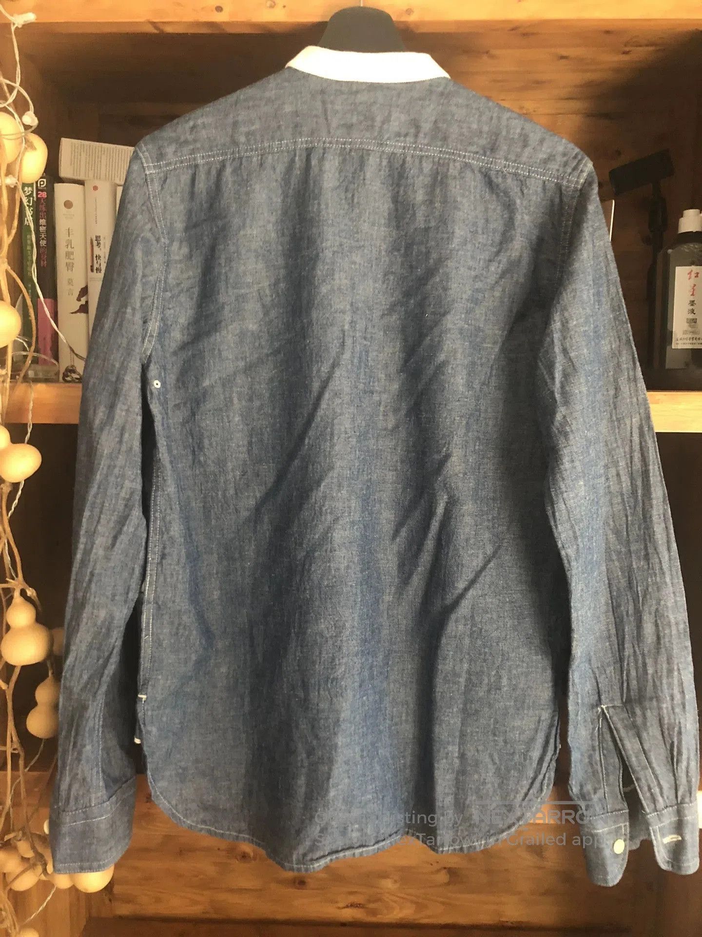 Nigel Cabourn Nigel Cabourn Indigo Cotton Linen Shirt. Size US M / EU 48-50 / 2 - 6 Thumbnail