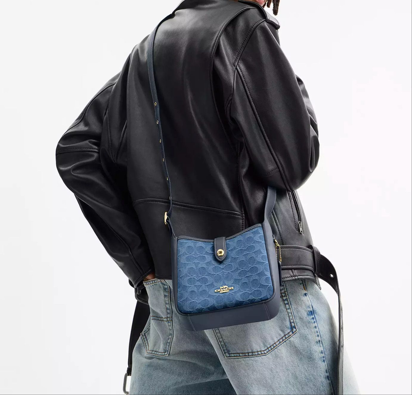 Coach Hadley Mini Crossbody Bag In Signature Denim CCZ44 Size ONE SIZE - 7 Thumbnail