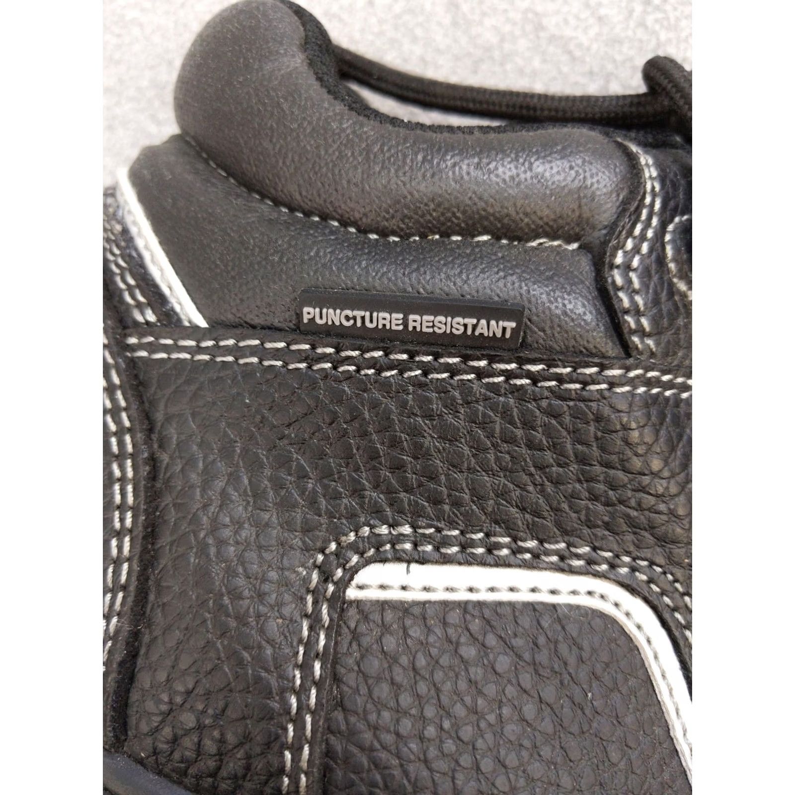 SKECHERS Skechers Work Boots Mens 10 Black Leather Composite Toe Slip Resistant 77144 Casual/Workwear Combat Boot Size US 10 / EU 43 - 3 Thumbnail