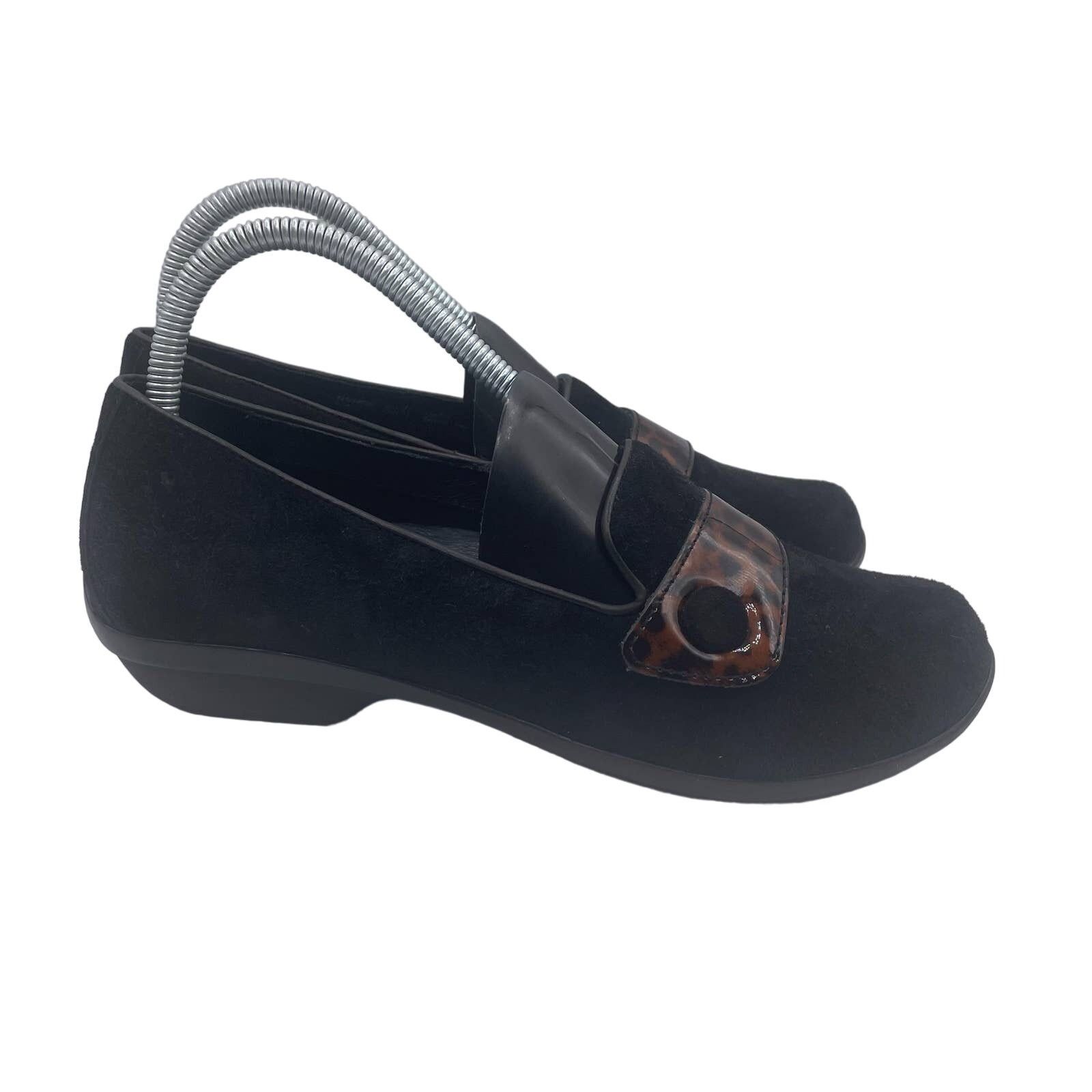 Dansko Dansko Olena Suede Shoes Slip On Black Womens Size US 7 / IT 37 - 1 Thumbnail