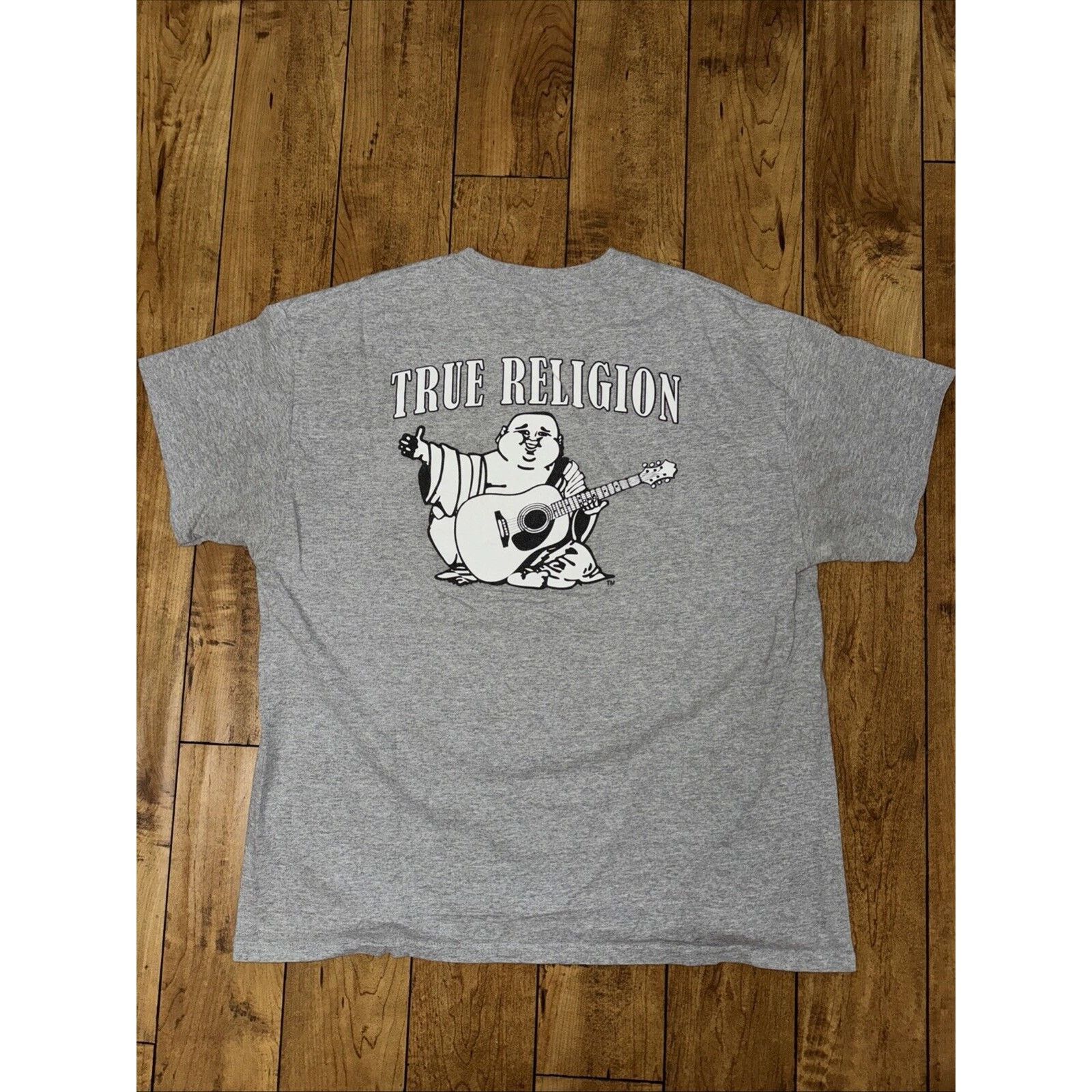 True Religion True Religion Buddha T-Shirt Gray XL 22x27 Size US XL / EU 56 / 4 - 1 Thumbnail