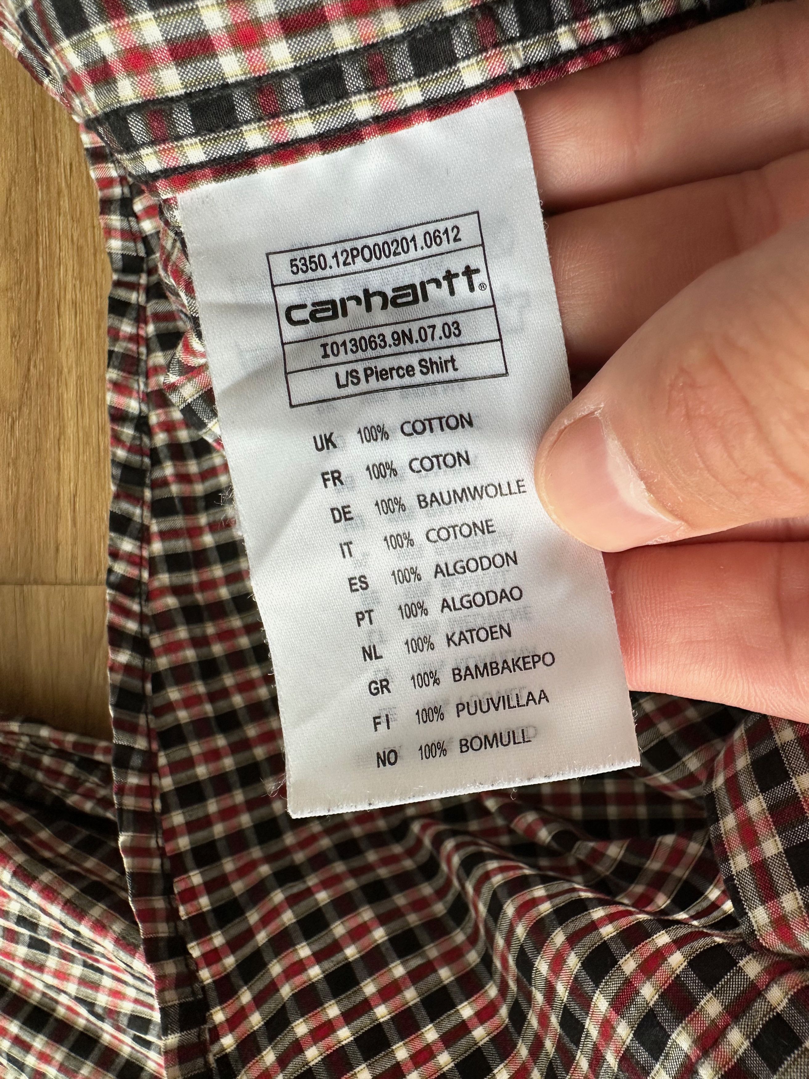 Carhartt Carhartt Pierce Shirt Checkered Shirt cotton Size US S / EU 44-46 / 1 - 9 Thumbnail