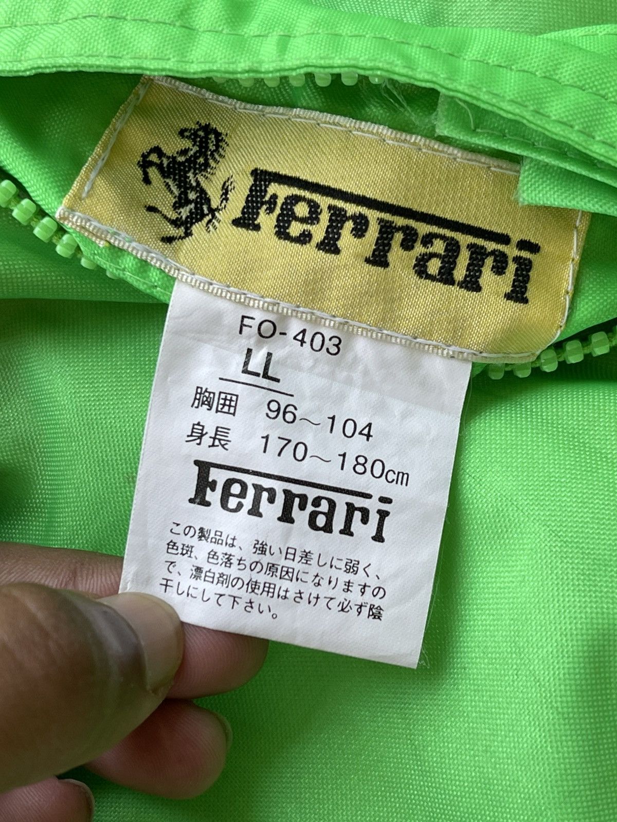 Ferrari 🔥VINTAGE FERRARI BIG LOGO REVERSIBLE RACING BOMBER JACKET Size US L / EU 52-54 / 3 - 13 Thumbnail