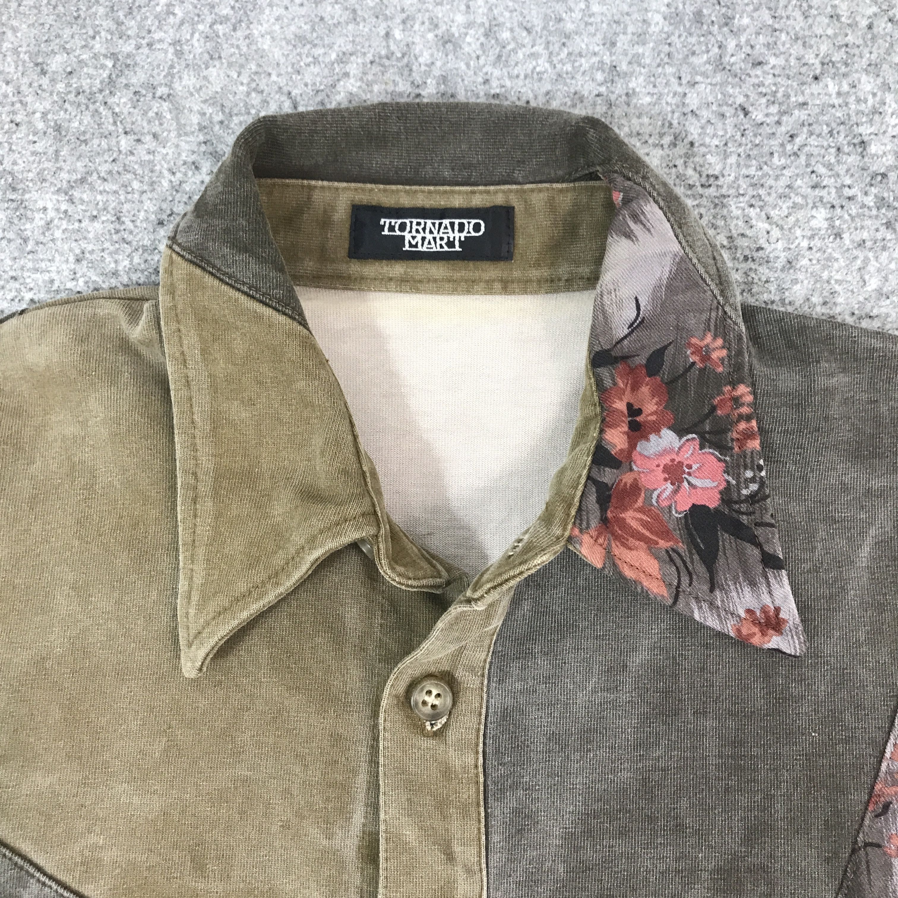 Tornado Mart tornado mart Japan Patchwork Design Button Shirt Size US M / EU 48-50 / 2 - 8 Thumbnail