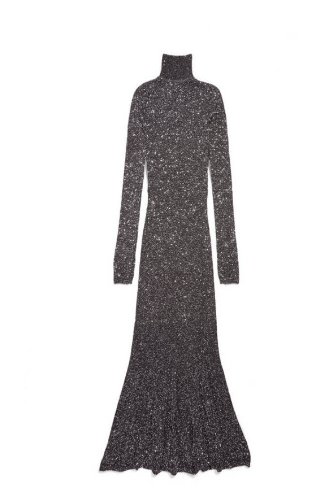 Balenciaga o1bcso1str0525 Balenciaga MIX Gowns in Black Size M / US 6-8 / IT 42-44 - 16 Thumbnail