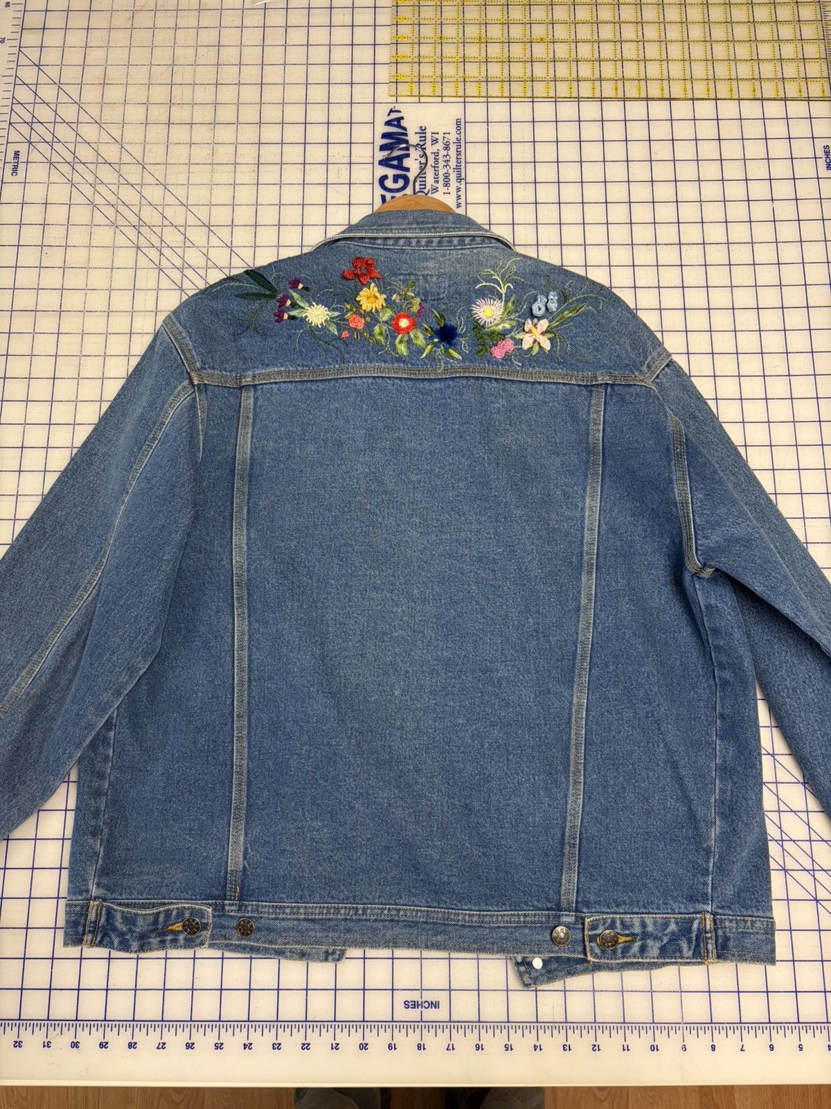 Other Noisette Hand Embroidered Denim Jacket Size US L / EU 52-54 / 3 - 5 Thumbnail