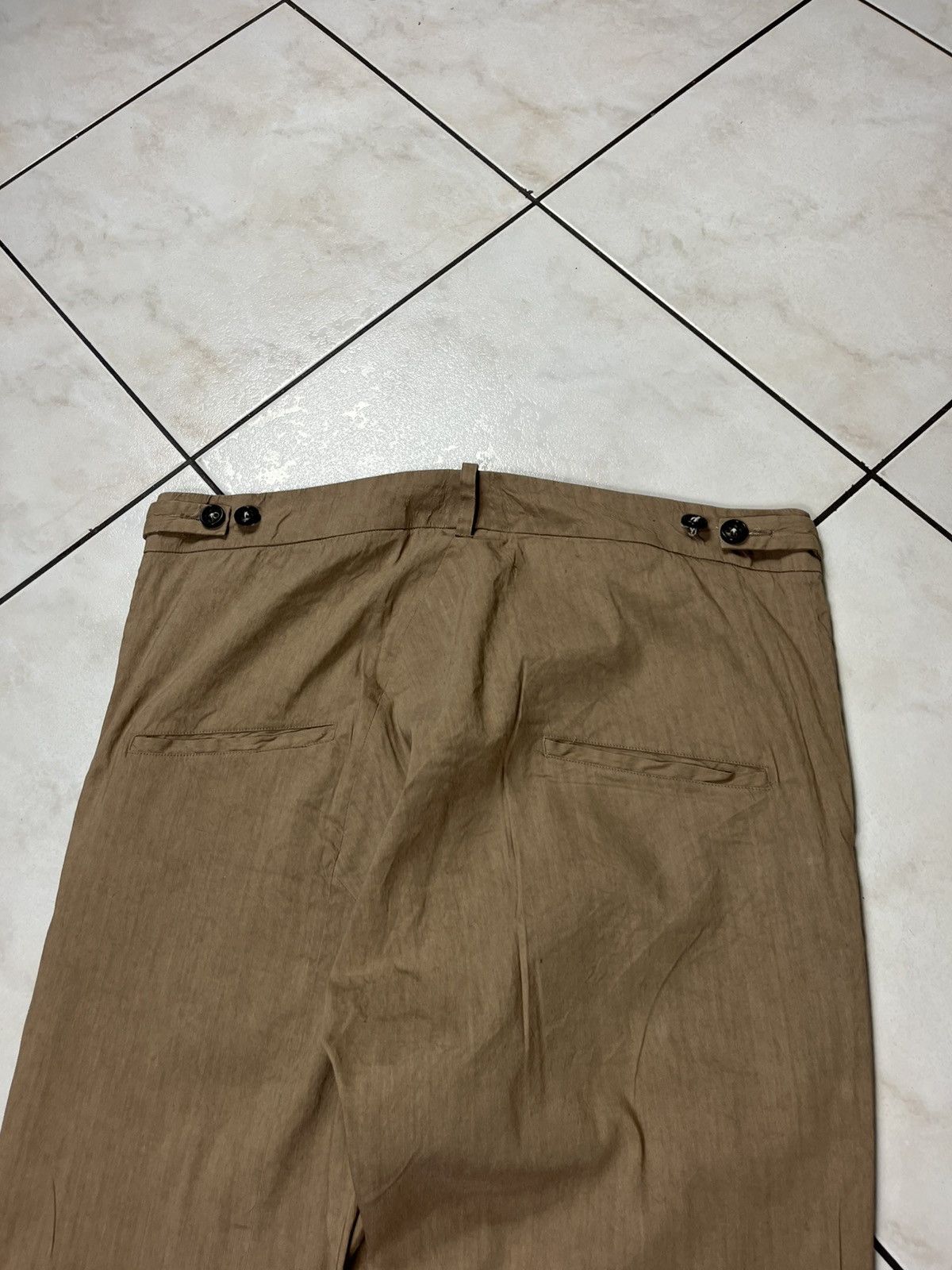 Damir Doma × Designer Damir Doma linen drop crotch pants asymmetric Size US 34 / EU 50 - 11 Thumbnail