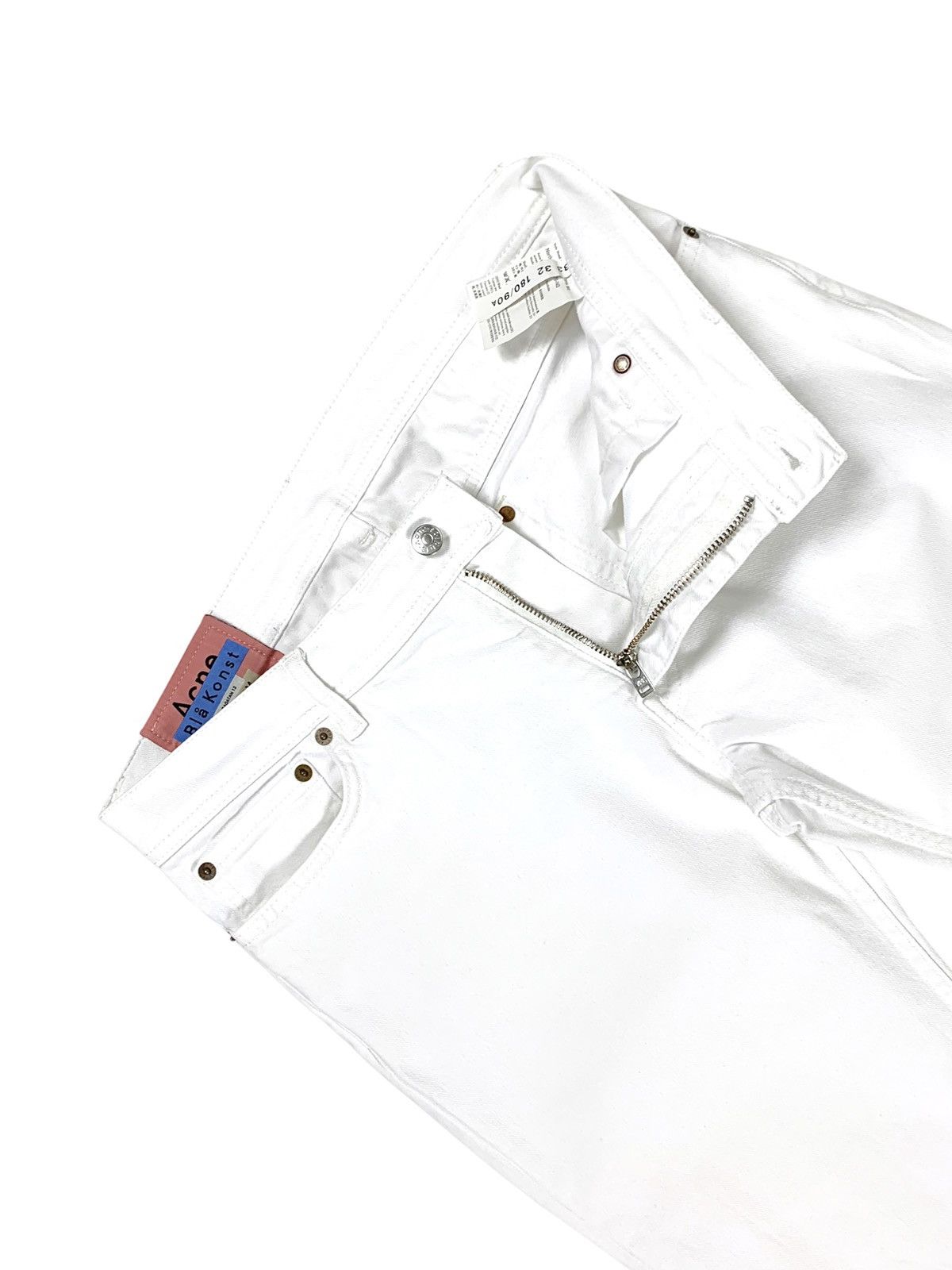 Acne Studios Acne Studios Bla Konst North White Denim Jeans Size US 33 - 10 Thumbnail