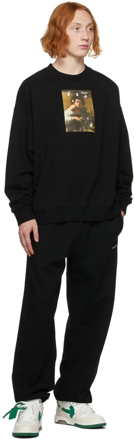 Off-White Black Caravaggio Boy Oversized Skate Sweatshirt Size US M / EU 48-50 / 2 - 4 Thumbnail