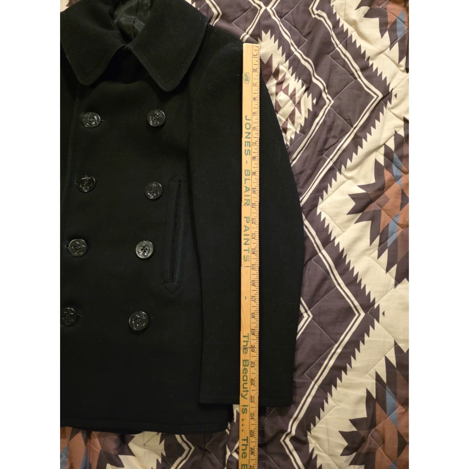 Vintage VINTAGE US NAVY Naval Clothing Factory WWII 40s Wool Pea Coat Mens Small 36R Black Wool Pea Coat USA Nautical Classic Vintage Coat Mens Small 34R Size US S / EU 44-46 / 1 - 7 Thumbnail