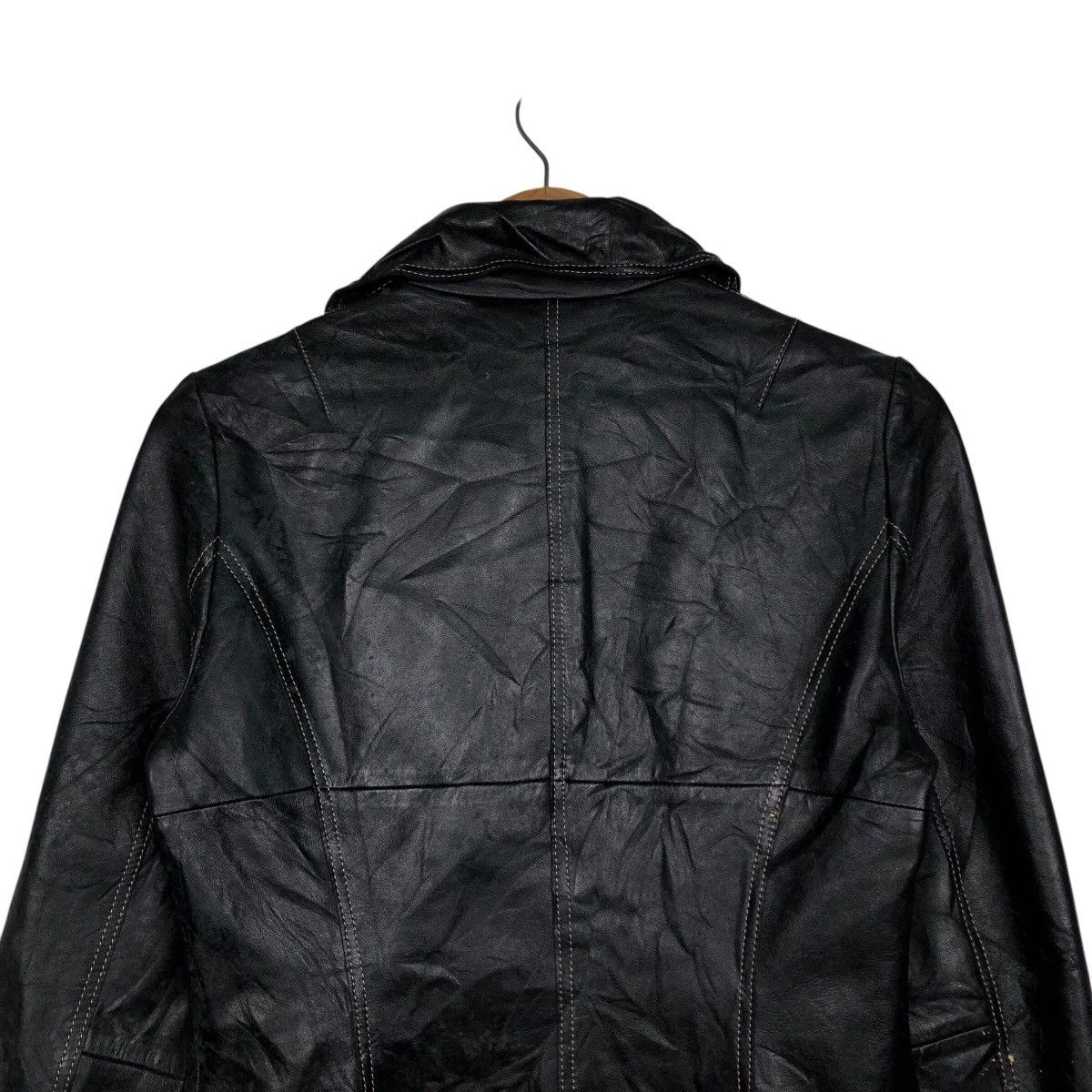 Japanese Brand 📌Vintage Biker Leather Jacket Doney Casa Issey Miyake Size US M / EU 48-50 / 2 - 10 Thumbnail