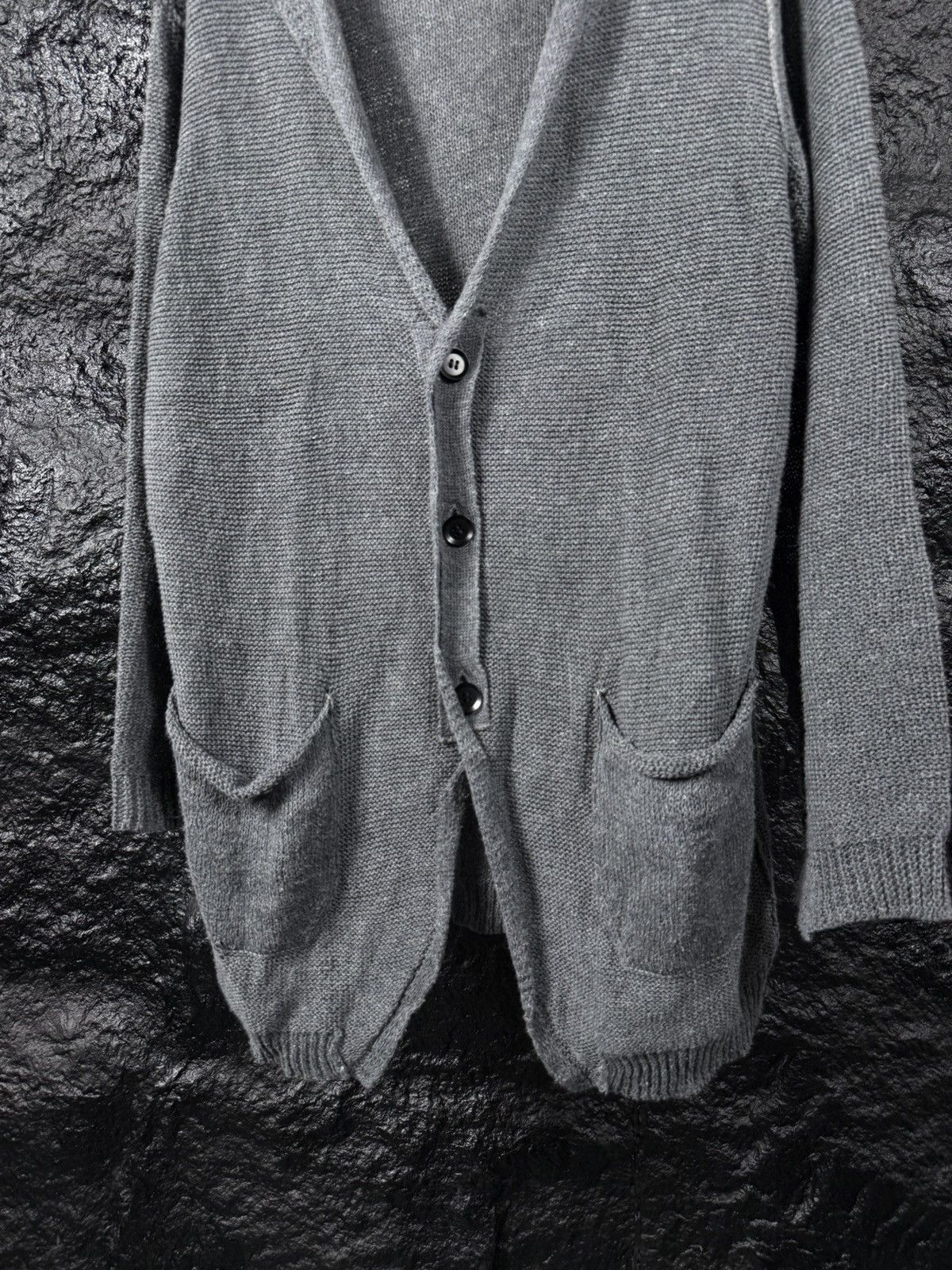 Yohji Yamamoto Yohji Yamamoto Pour Homme 11SS Cut-Off Cardigan Size US L / EU 52-54 / 3 - 2 Thumbnail