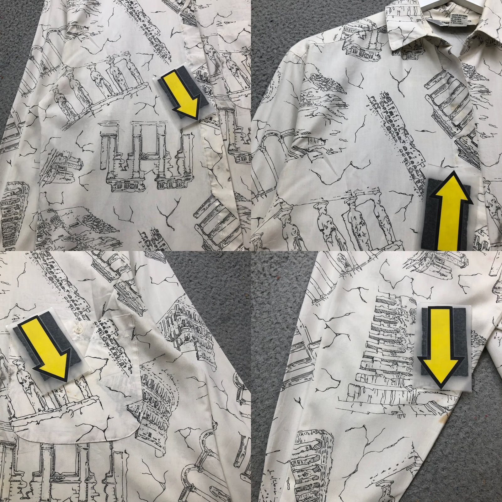 Diane von Furstenberg Diane von Furstenberg Button Up Shirt Top Womens M All Over Print Graphic White Black Shirt Button-Up Long Sleeve Casual Travel Size M / US 6-8 / IT 42-44 - 8 Thumbnail